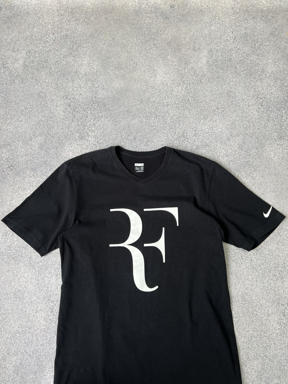 Nike × Vintage Nike Roger Federer court RF Tennis Shirt Black Size US M / EU 48-50 / 2 - 5 Thumbnail