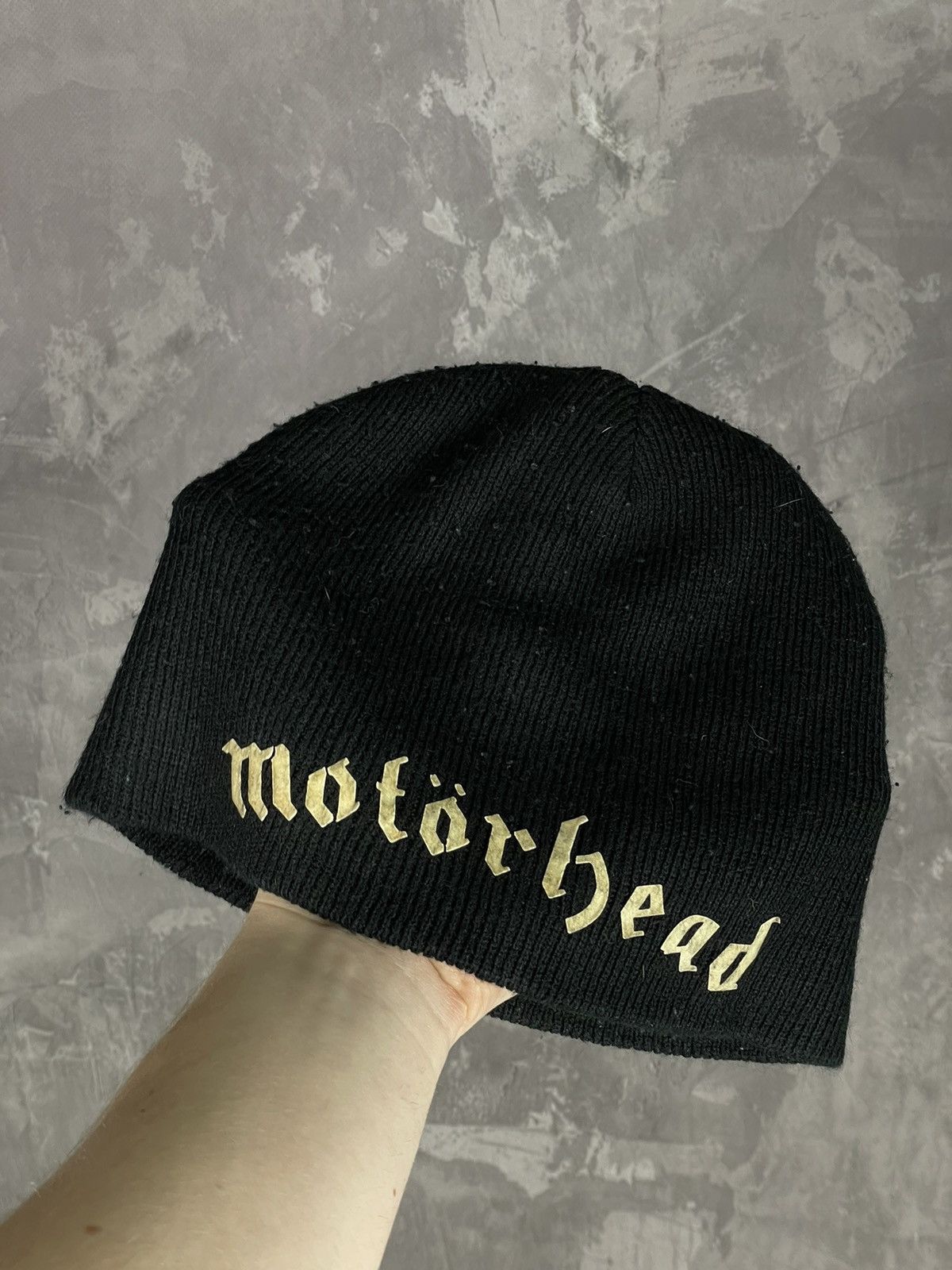 Band Tees × Vintage Vintage Y2K Motorhead Band Metal Rock Beanie Hat Rare CW Size ONE SIZE - 1 Thumbnail