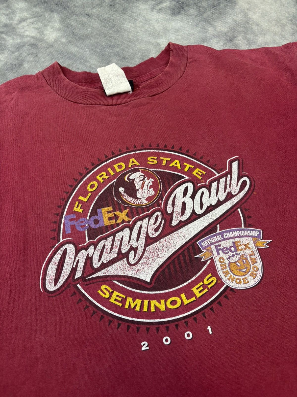 Vintage Vintage Florida State Orange Bowl T shirt 2001 00s graphic Size US L / EU 52-54 / 3 - 3 Thumbnail