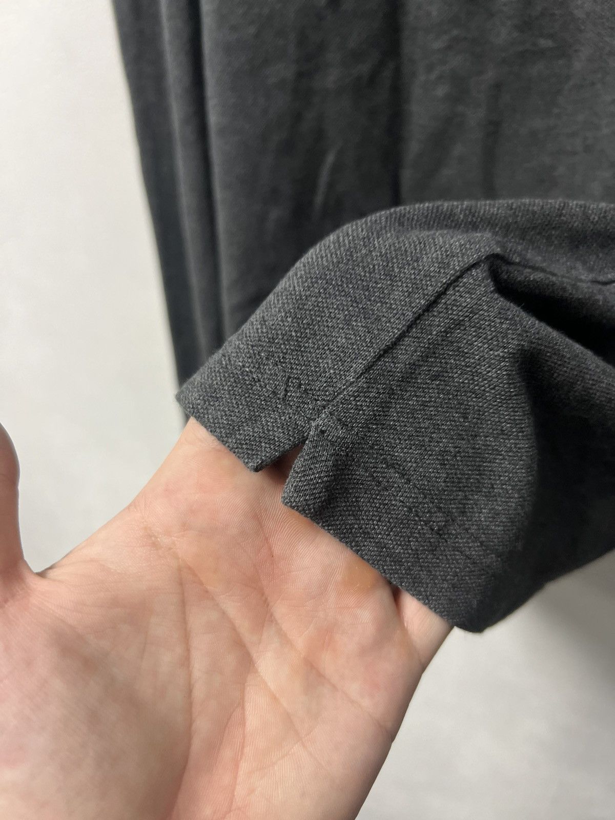 Moncler Moncler Polo Long Sleeve Gray Luxury Size US XL / EU 56 / 4 - 8 Thumbnail