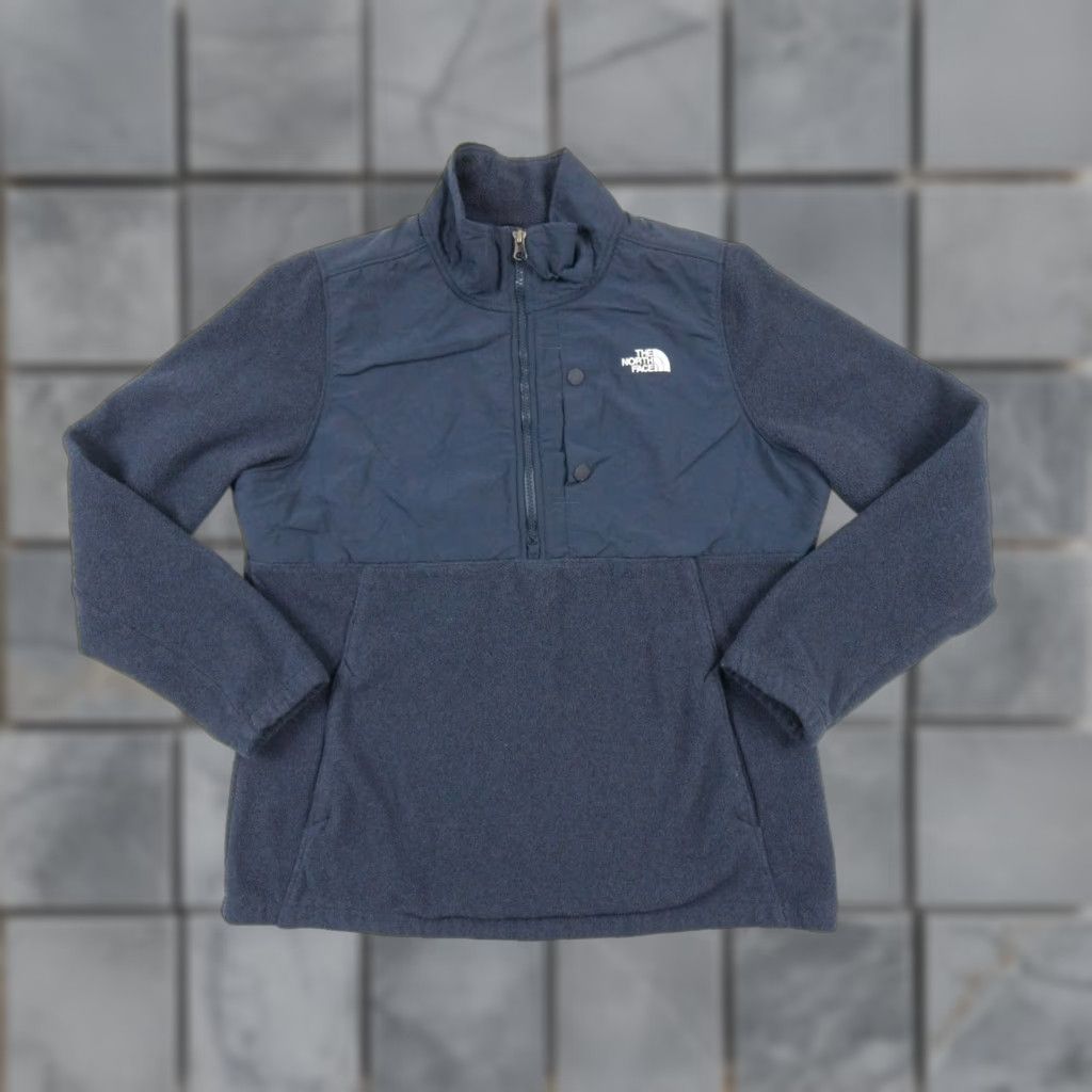The North Face The North Face Sweater Adult Large Blue Fleece 1/2 Zip Pullover Outdoor Casual Womens Size L / US 10 / IT 46 - 1 Thumbnail