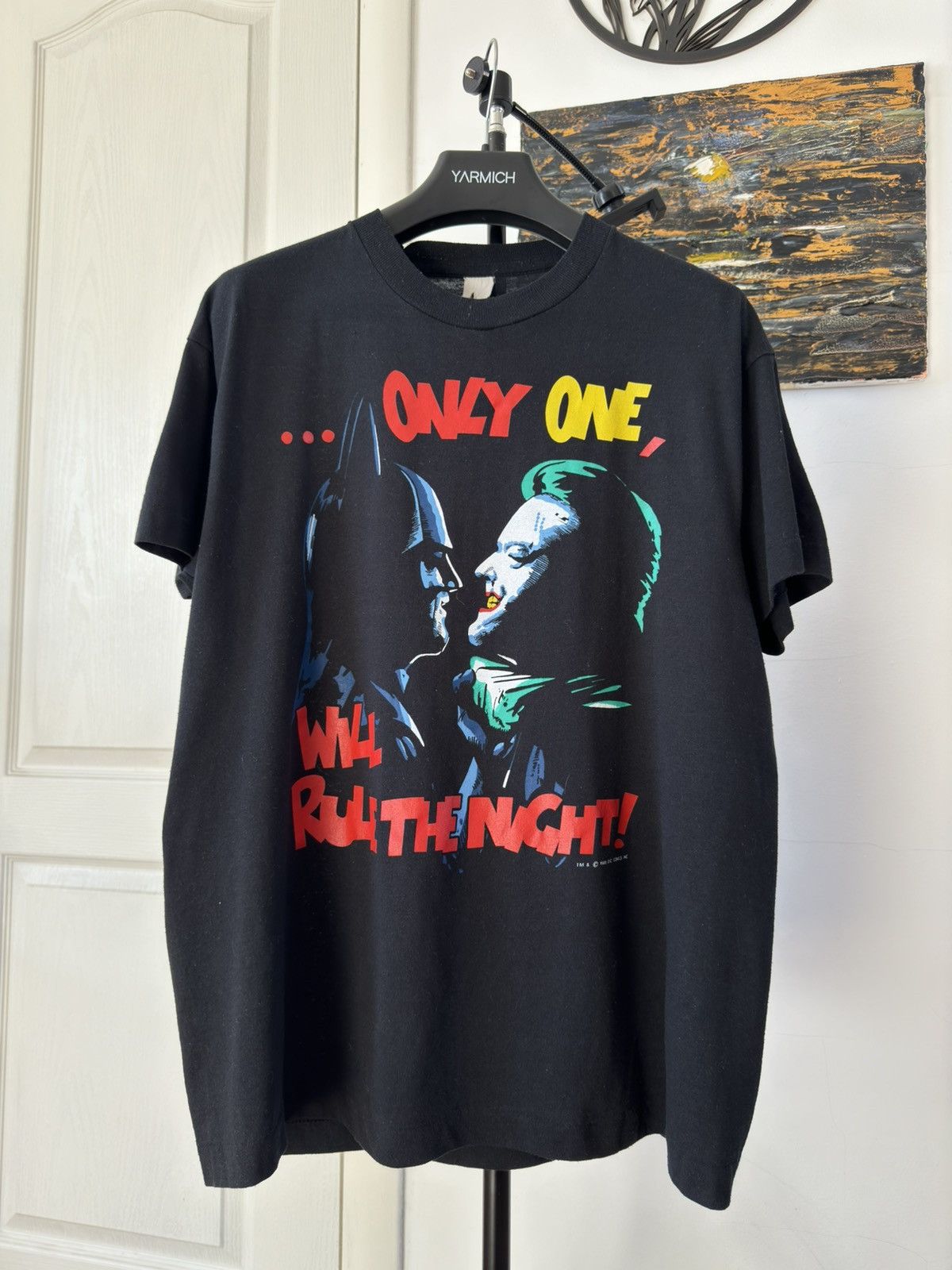 DC Comics × Vintage Vintage 1989 Batman vs Joker Will Rule The Night Tee Size US L / EU 52-54 / 3 - 1 Thumbnail