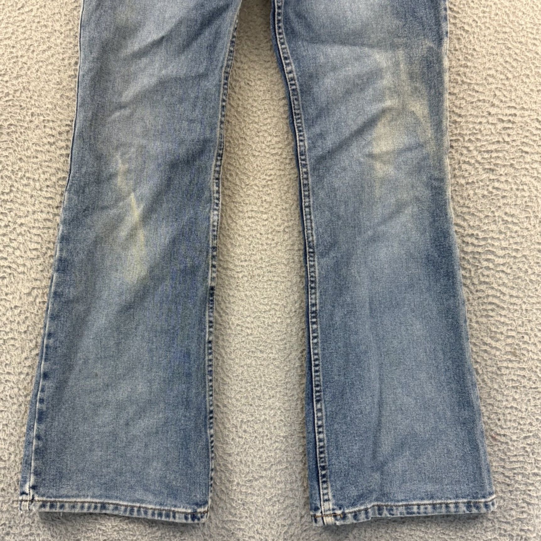 Vintage VINTAGE LEI Jeans Womens 9 Blue Light Wash Flare Leg Bootcut Denim Hipster Y2K Jeans Women 90s Bohemian Hipster Boys? Size 30" / US 8 / IT 44 - 2 Thumbnail