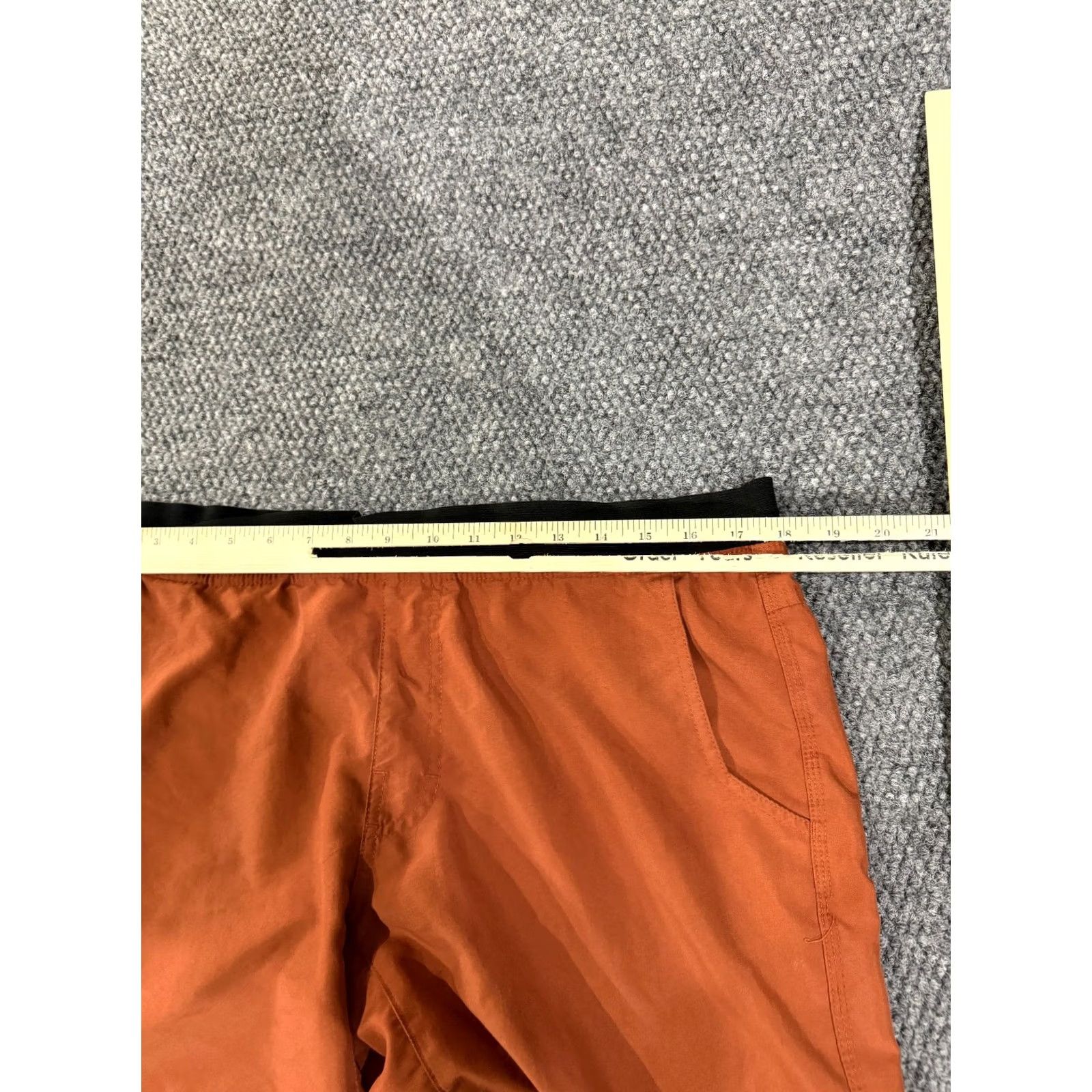 Prana Prana shorts Mens 2XL orange lightweight outdoor hiking casual pull on Size US 39 - 4 Thumbnail