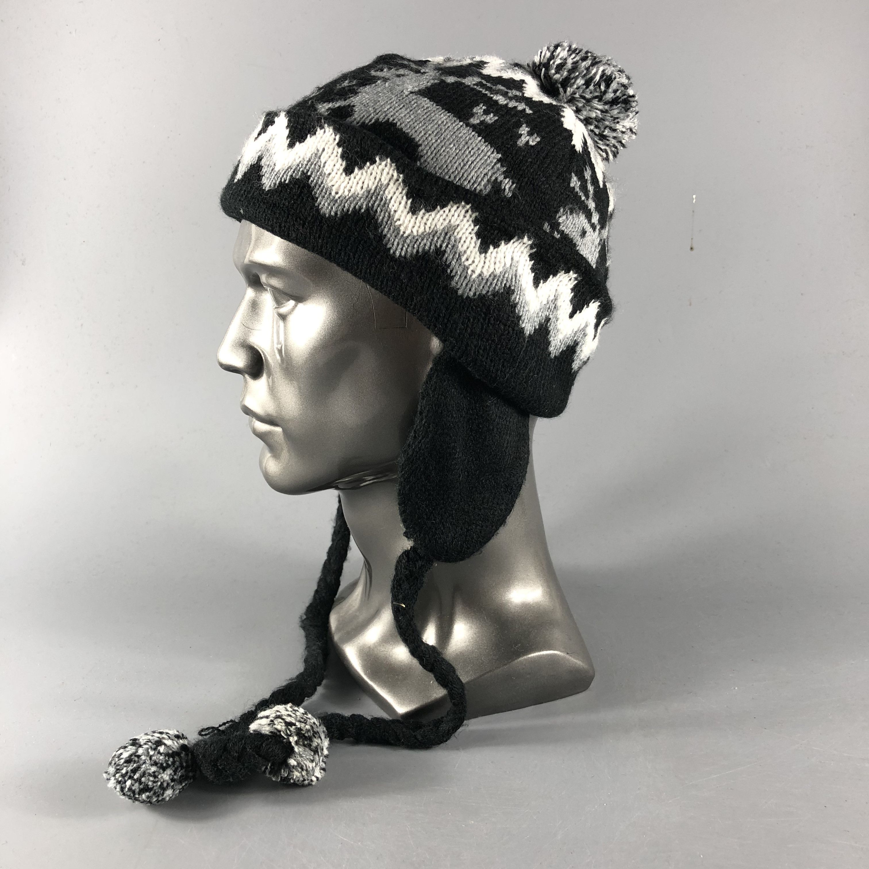 Comme Ca Ism Comme Ca Ism Fair Isle Earflap Beanie Snowcap Snow Hat B1055 Size ONE SIZE - 2 Thumbnail