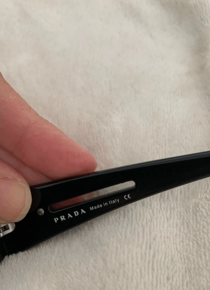 Prada × Vintage PRADA Sunglasses Rectangle Wrap Shield Metal Symbole RI929 Size ONE SIZE - 5 Thumbnail