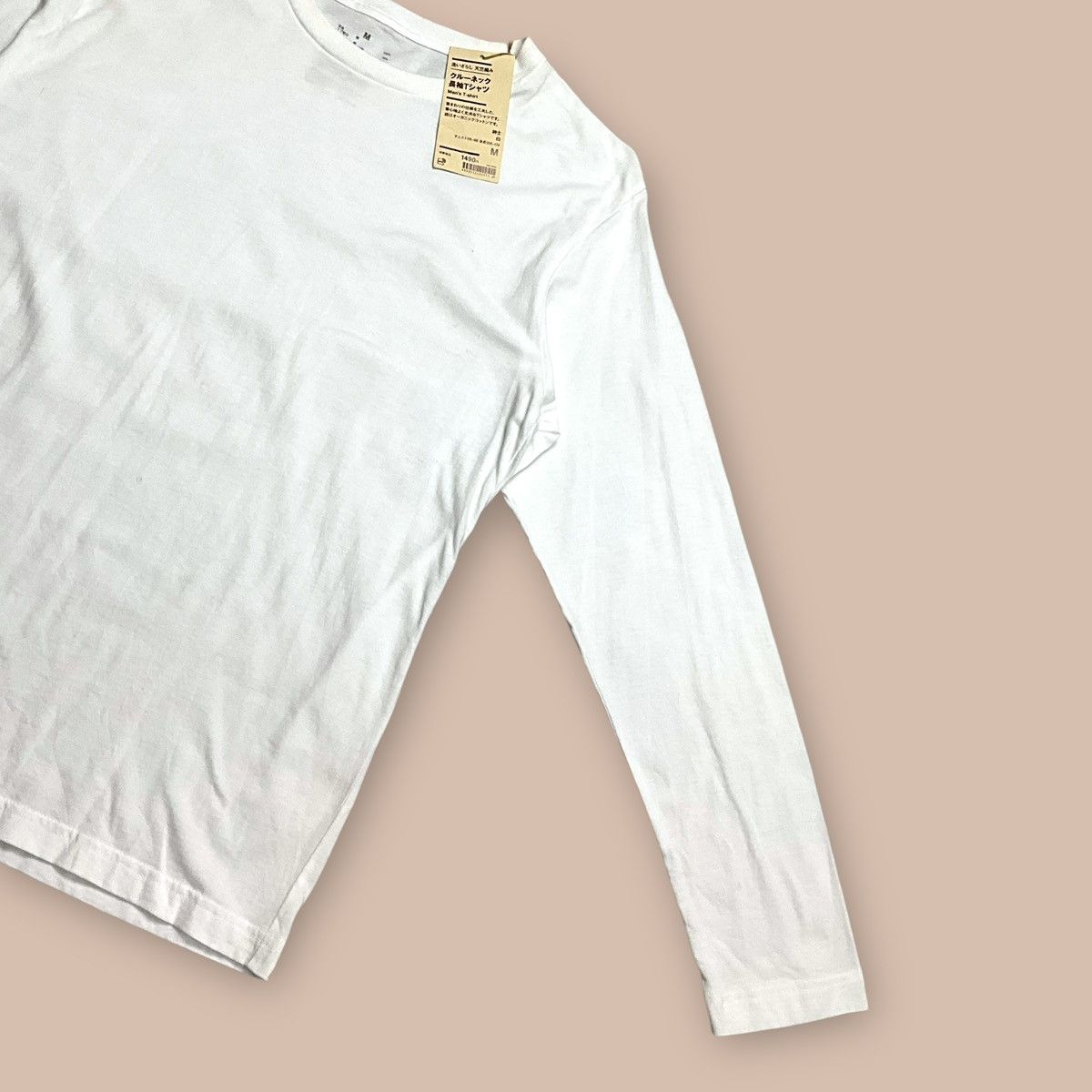 Muji Muji White Long Sleeve Tees Size US M / EU 48-50 / 2 - 5 Thumbnail