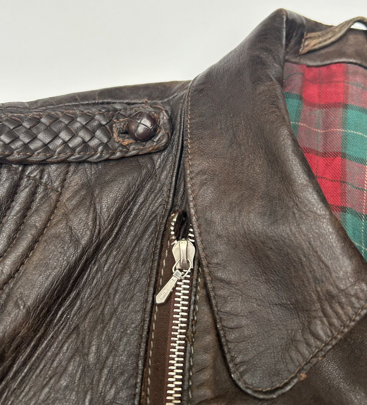 Vintage 30-40’s WWII German Leather Motorcycle Jacket DRP Zipp Size US S / EU 44-46 / 1 - 9 Thumbnail