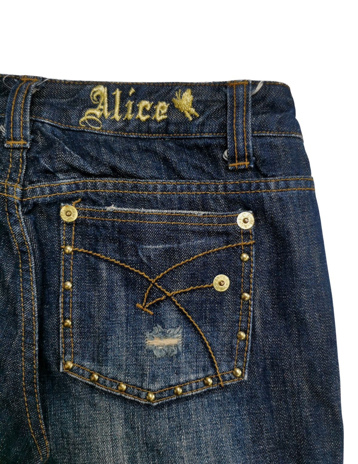 Hysteric Glamour Size 29x31.5 Miss Alice Cargo Bondage Studded Pocket Jeans Size 29" - 6 Thumbnail