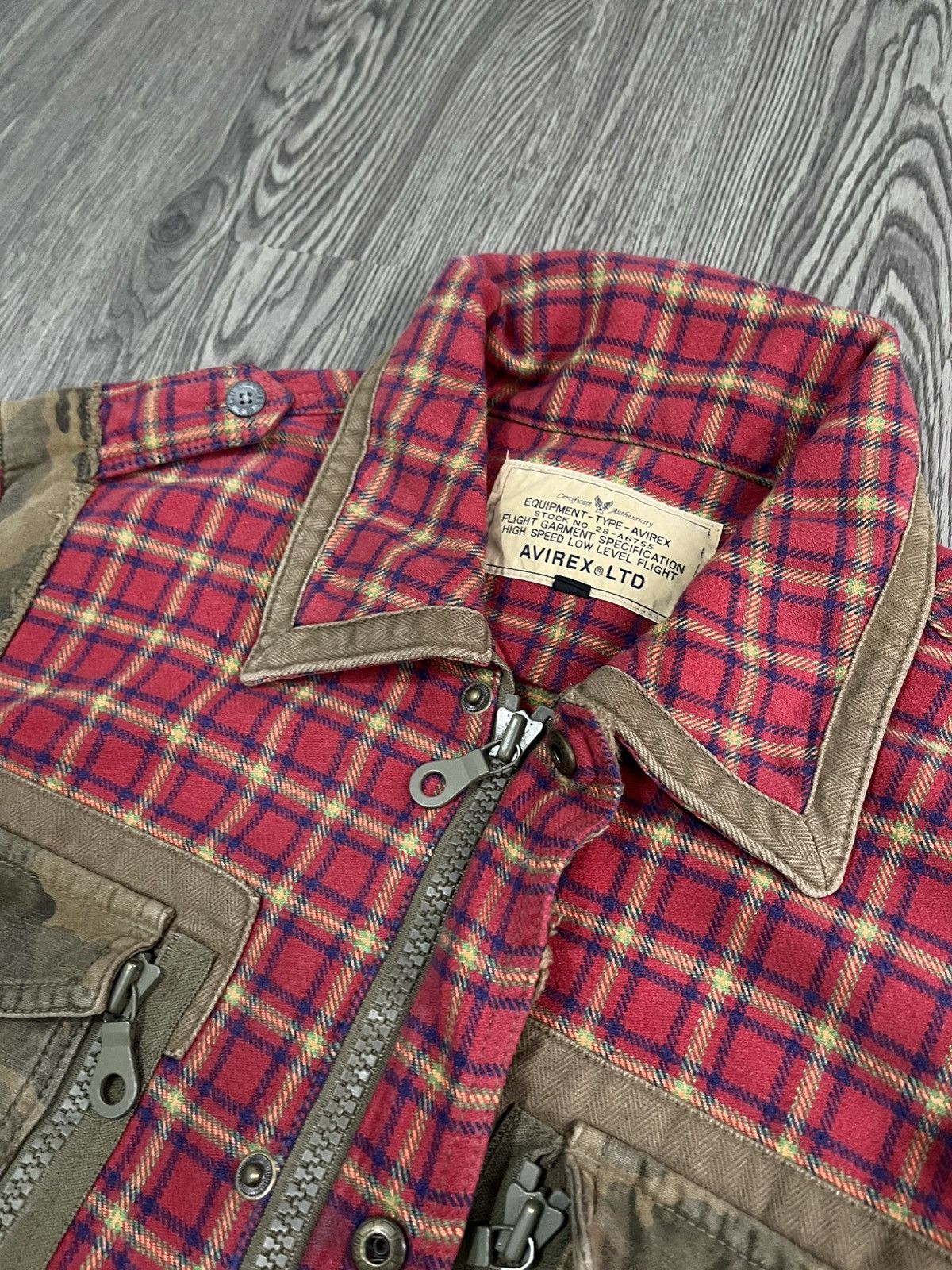 Avirex ⚡️RARE⚡️Vtg Avirex militery flanel jacket Size US L / EU 52-54 / 3 - 9 Thumbnail
