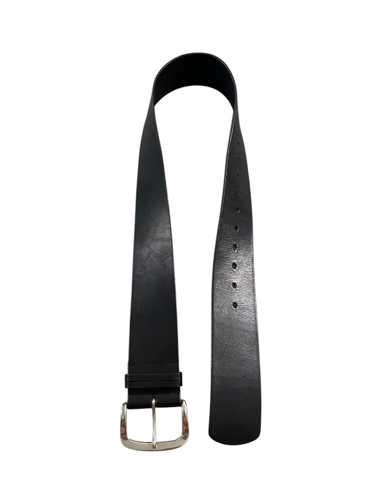 Limi Feu 1990s Y’s Bis Limi Feu Wide Leather Belt Size ONE SIZE - 3 Thumbnail