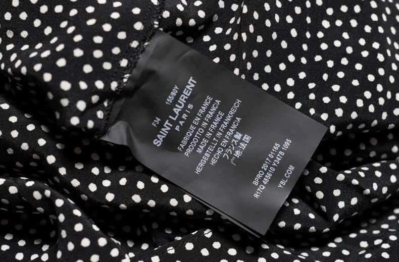 Saint Laurent Paris Saint Laurent Paris size 34 Black polka-dot bow tie dress Size XS / US 0-2 / IT 36-38 - 5 Thumbnail