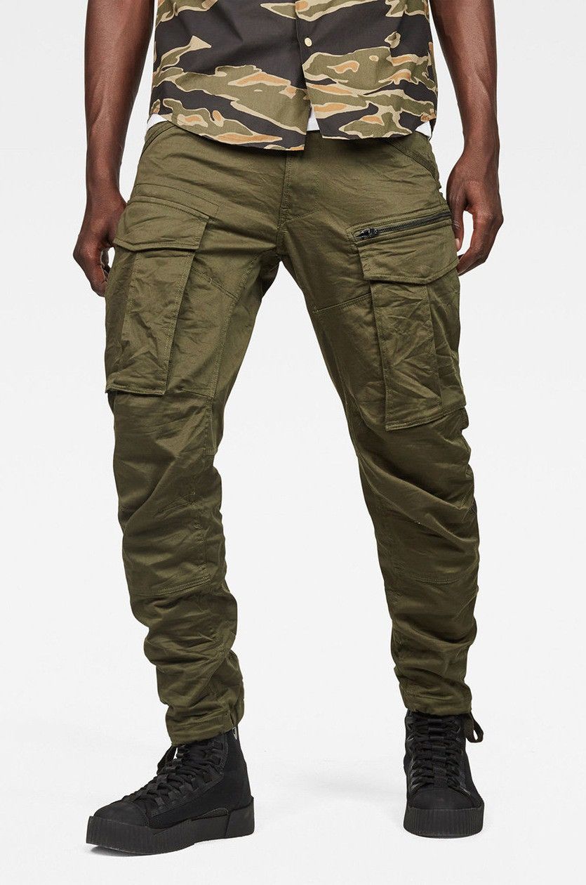 G-Star Rovic Zip 3D Regular Tapered G-Star RAW Khaki Mens pants Size US 34 / EU 50 - 1 Thumbnail