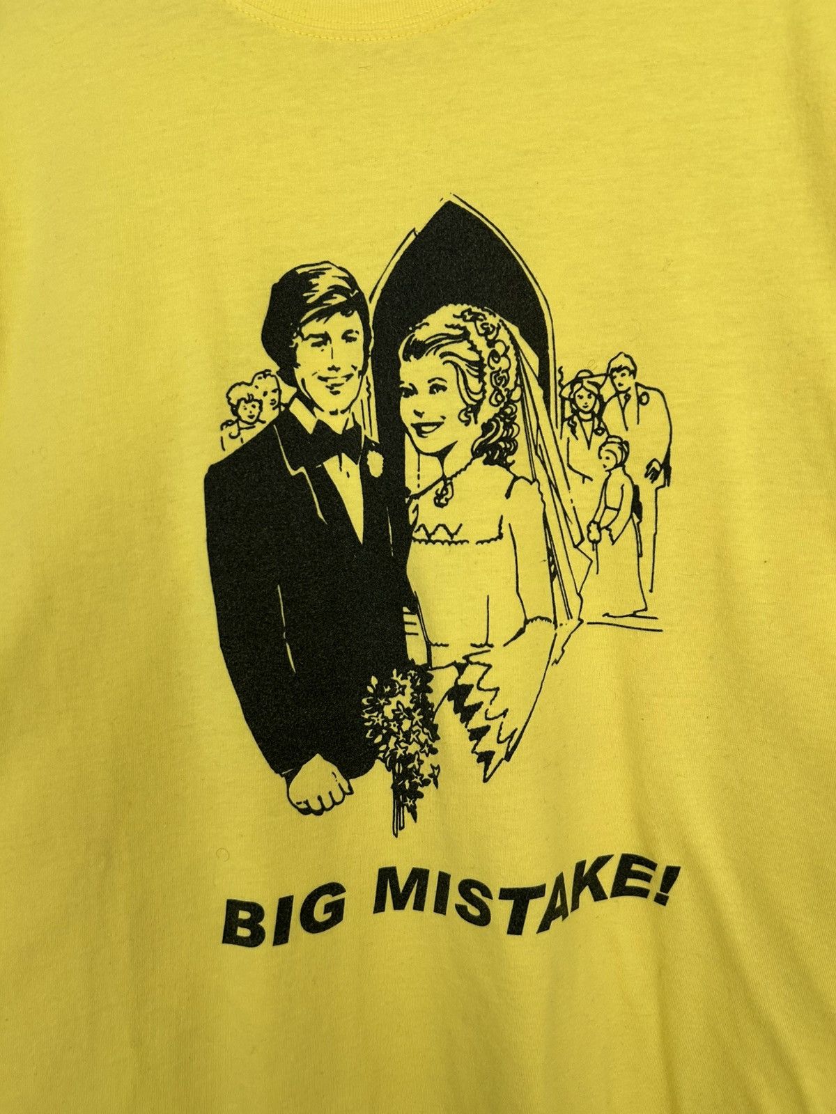 Vintage Vintage Wedding Mistake Graphic Tee Humor Avant Garde Skate Size US L / EU 52-54 / 3 - 3 Thumbnail