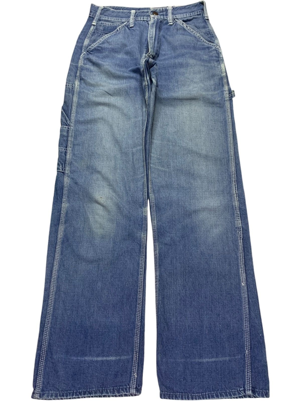 Japanese Brand Vintage Japanese Brand Blue Wash Carpenter Baggy Jeans Size US 26 / EU 42 - 1 Thumbnail
