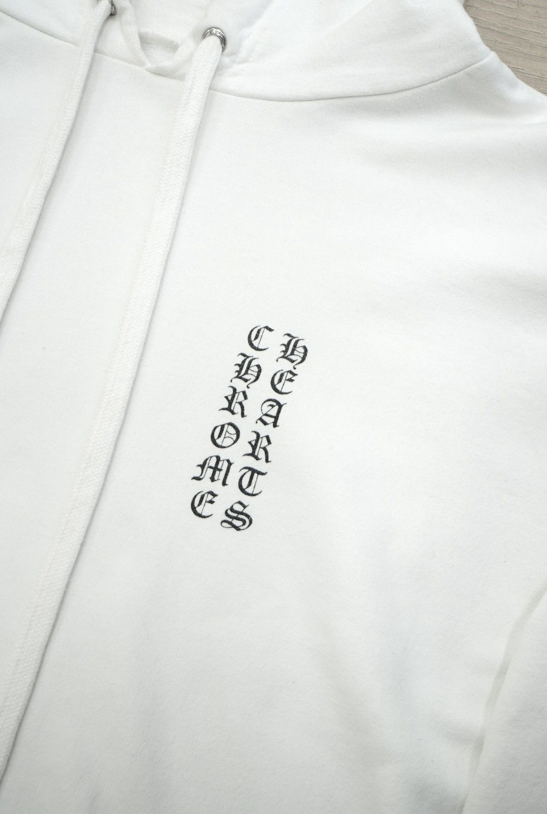 Chrome Hearts Chrome Hearts Vertical Logo White Hoodie Size US XL / EU 56 / 4 - 3 Thumbnail
