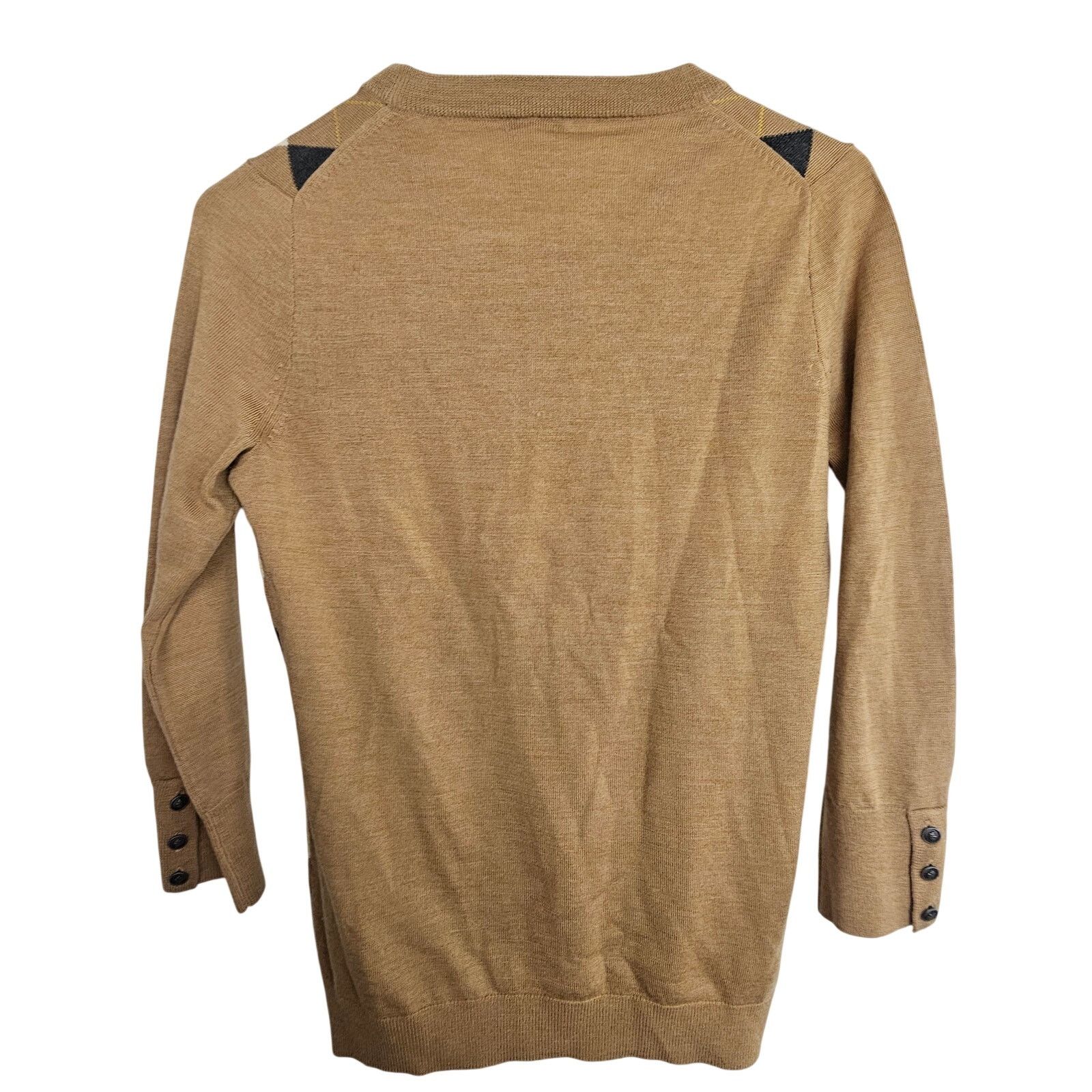 J.Crew J. Crew Womens Argyle Diamond Merino Wool Crew Neck Sweater Size M / US 6-8 / IT 42-44 - 8 Thumbnail