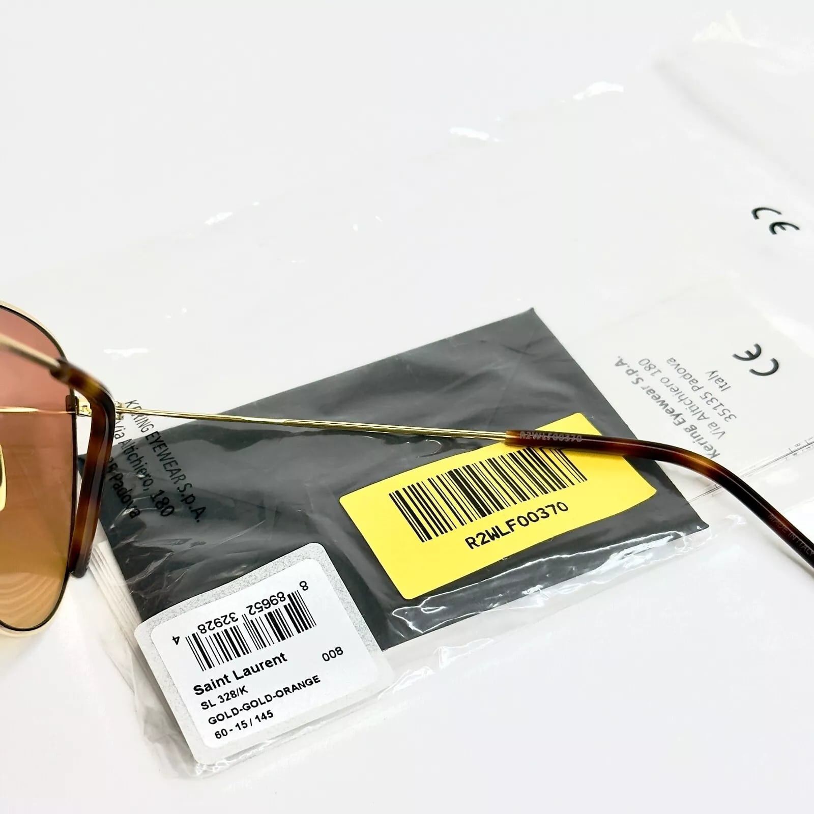Yves Saint Laurent SAINT LAURENT SL 328 Gold Aviator Metal Sunglasses SL328 008 Size ONE SIZE - 2 Thumbnail