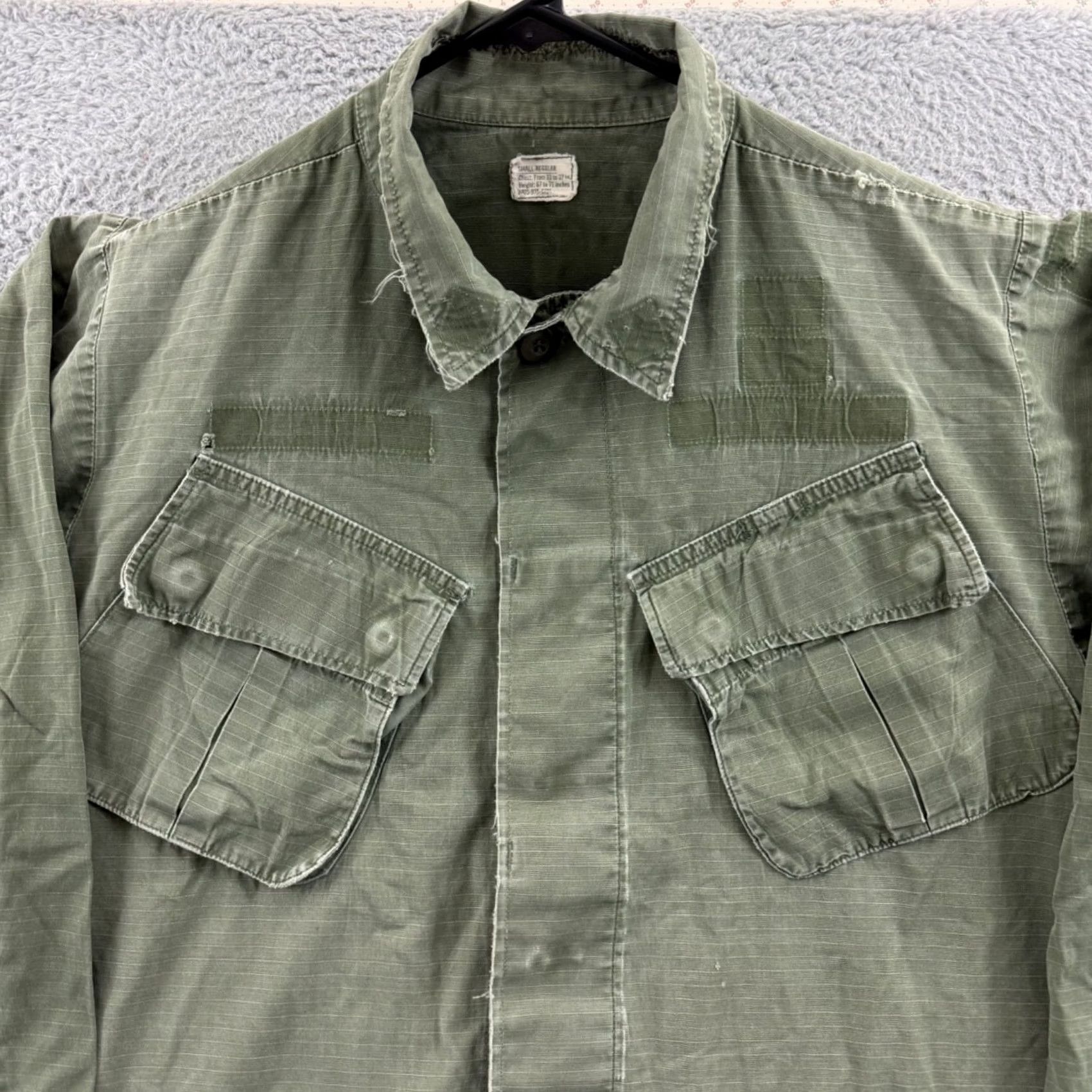 Vintage VINTAGE US Army Tropical Combat Shirt Mens Small 60s Military Vietnam War OG-107 Shirt Size US S / EU 44-46 / 1 - 3 Thumbnail