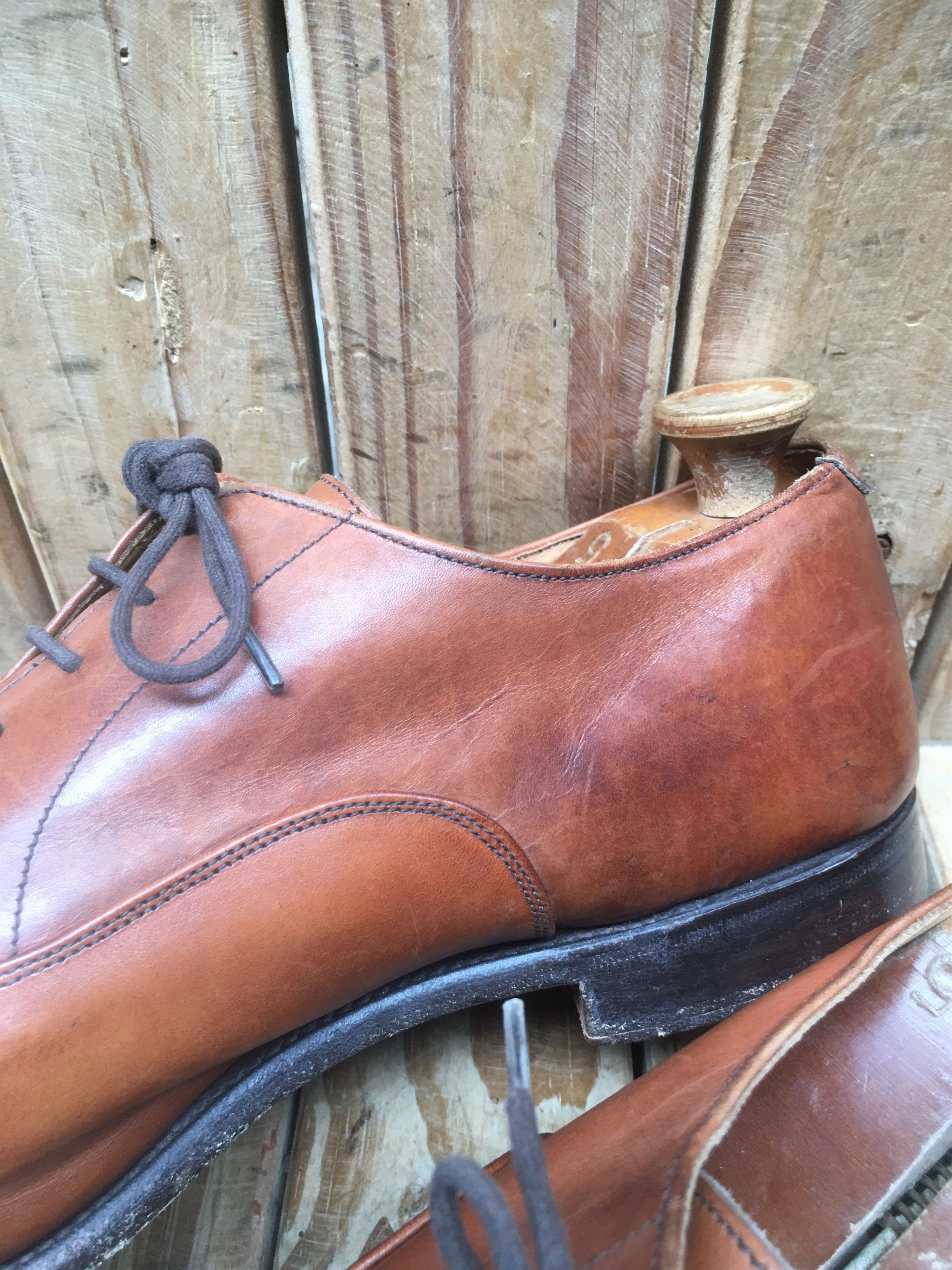 Tricker's Tricker's Regent brown plain toe leather shoes Uk 10 Size US 11 / EU 44 - 11 Thumbnail