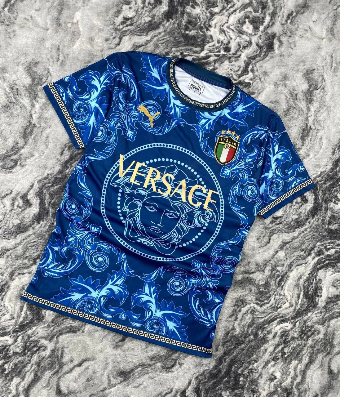 Puma × Versace Puma Versace Italy Concept Soccer Jersey | Grailed