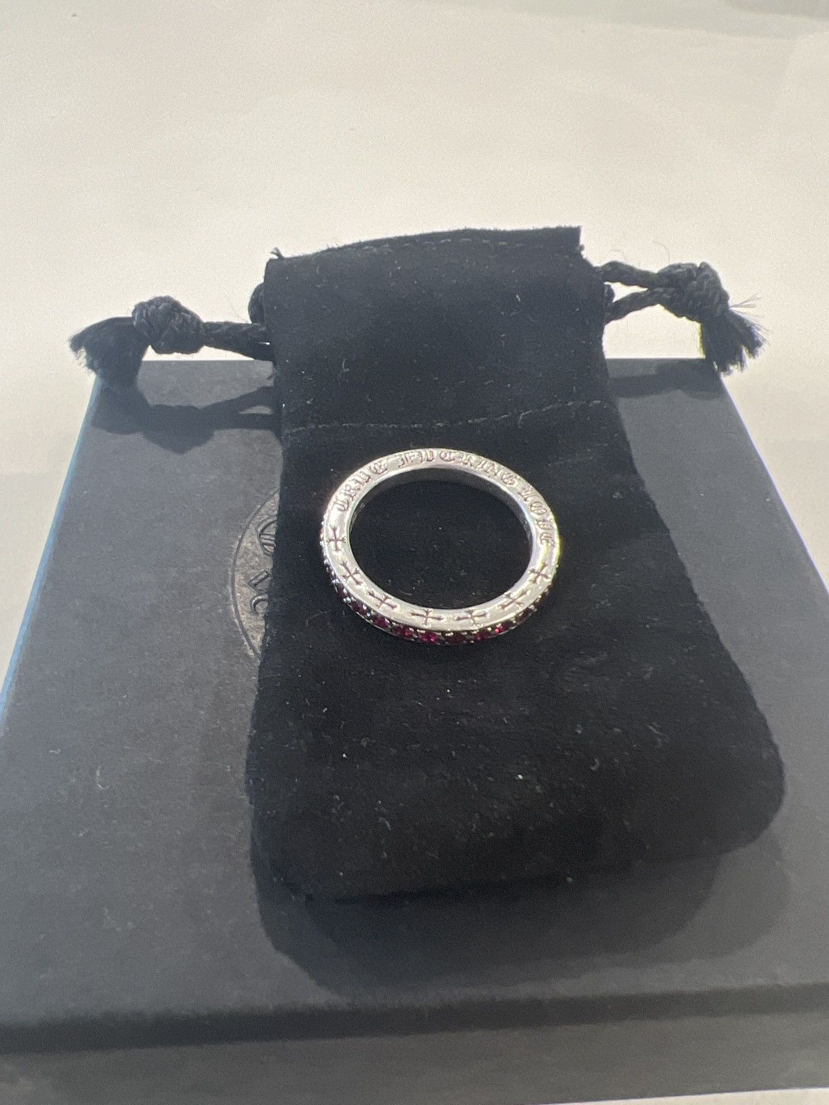 Chrome Hearts “TFL” Ring w Pink Rubies Size ONE SIZE - 2 Thumbnail