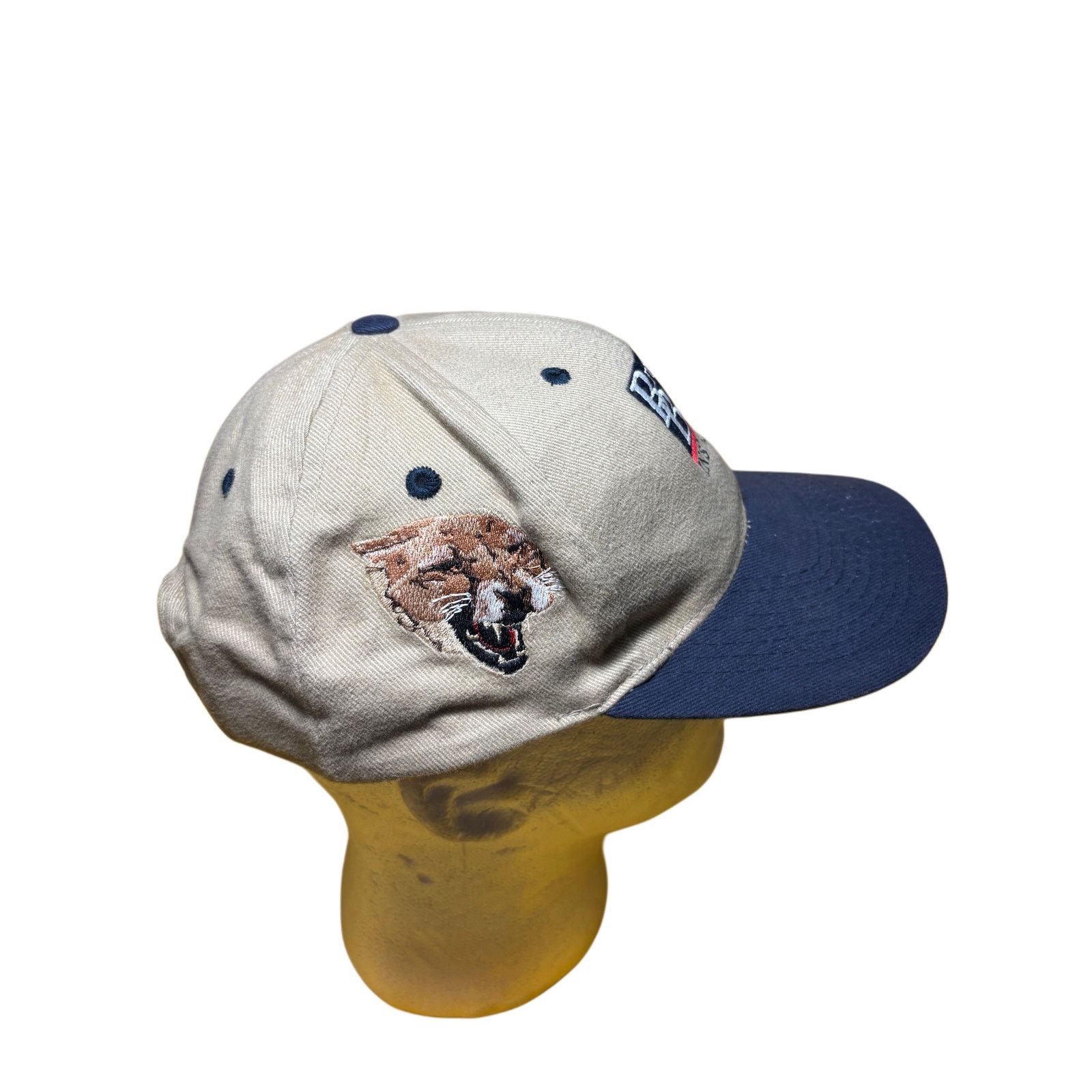 Topperz Vintage Brown & Brown Insurance Two-Tone Hat Blue & Tan Cap Size ONE SIZE - 2 Thumbnail