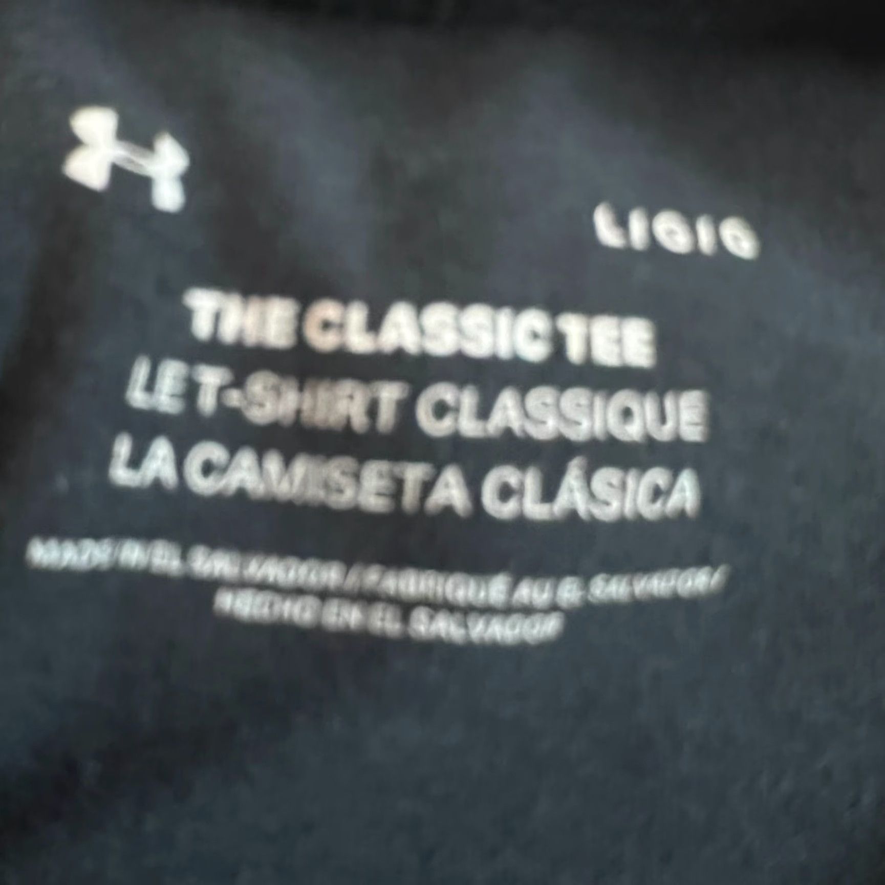 Under Armour Under Armour Mens Black T Shirt L - Graphic Cotton Blend, Short Sleeve, Crew Neck, Regular Fit, Logo, Casual Classic, Size L Mens Size US L / EU 52-54 / 3 - 6 Thumbnail