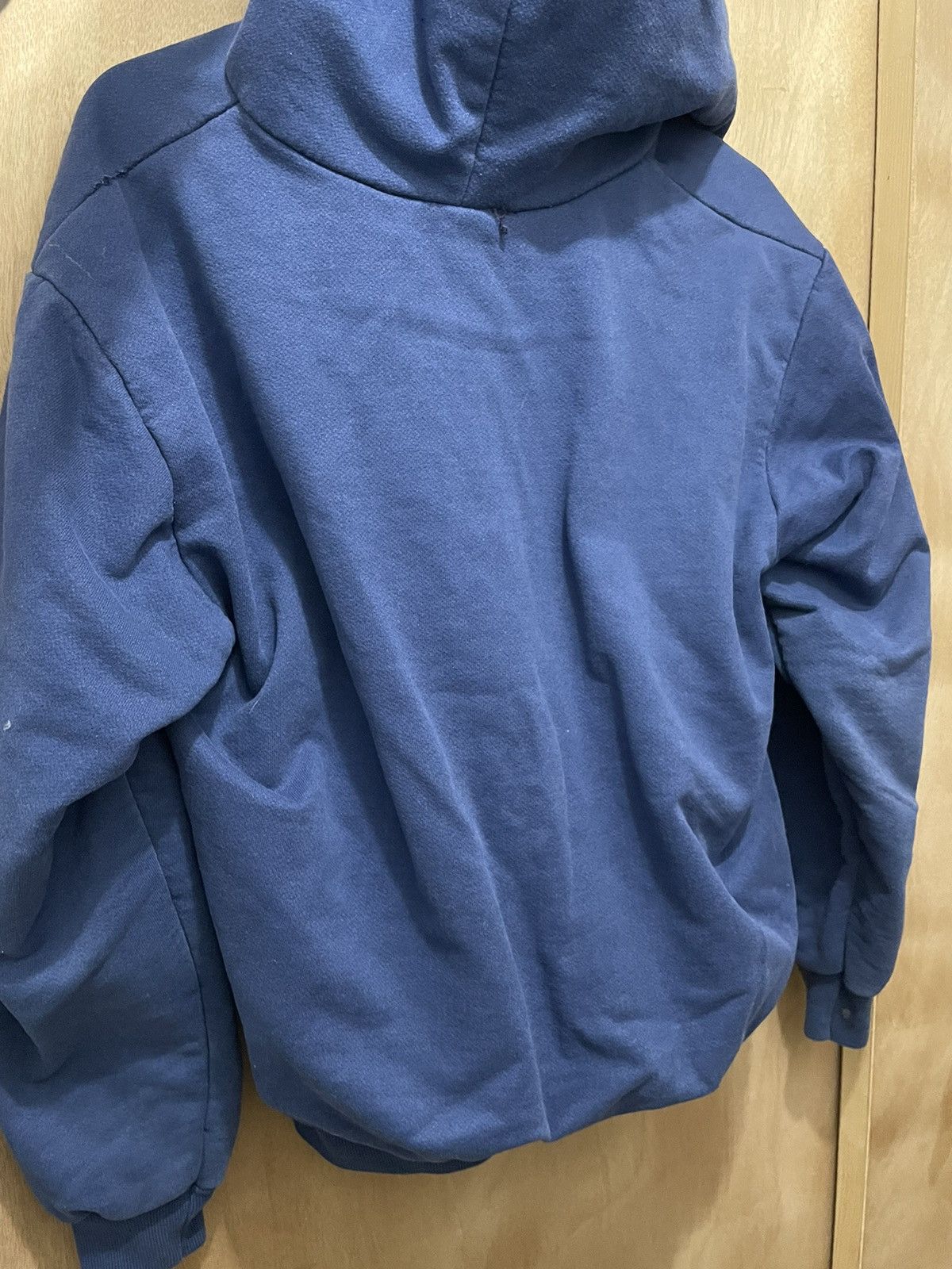 Other vintage 70's WAFFLE lined DBL HOODED zip up large Size US L / EU 52-54 / 3 - 8 Thumbnail