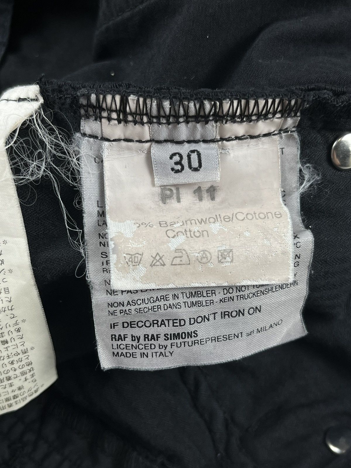 Raf Simons Raf By Raf Simons Slit Knee Distressed Double Layered Pants Size US 30 / EU 46 - 9 Thumbnail