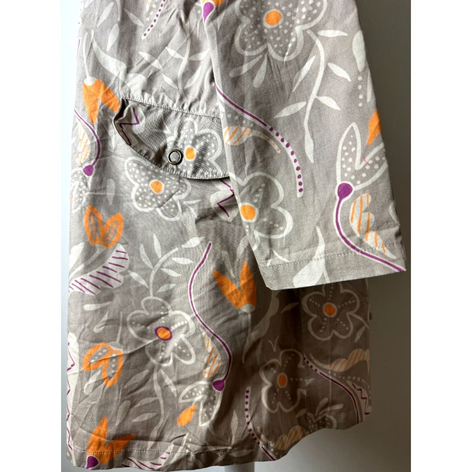 Vintage Gudrun Sjoden Jacket Coat Womens M Brown Cotton Coat Jacket Size M / US 6-8 / IT 42-44 - 4 Thumbnail