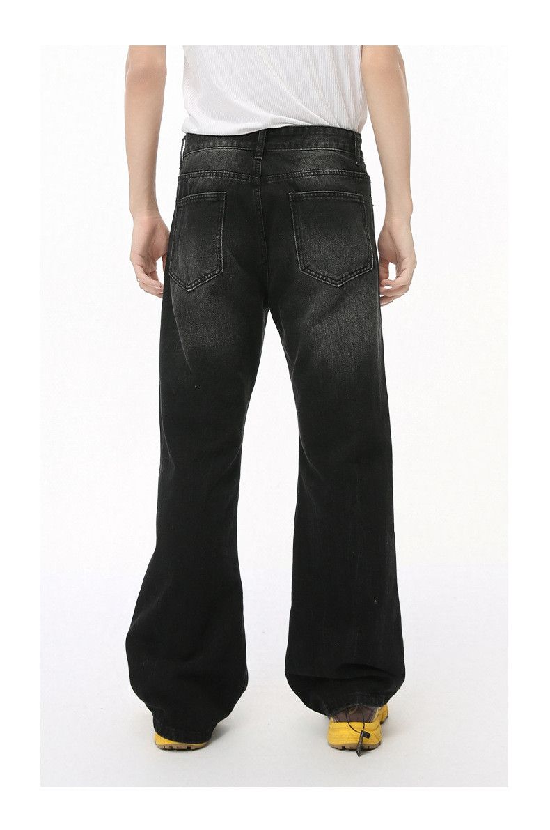 Japanese Brand × Jean Street Washed Vintage Mid-Rise Black Ripped Jeans Size US 32 / EU 48 - 6 Thumbnail