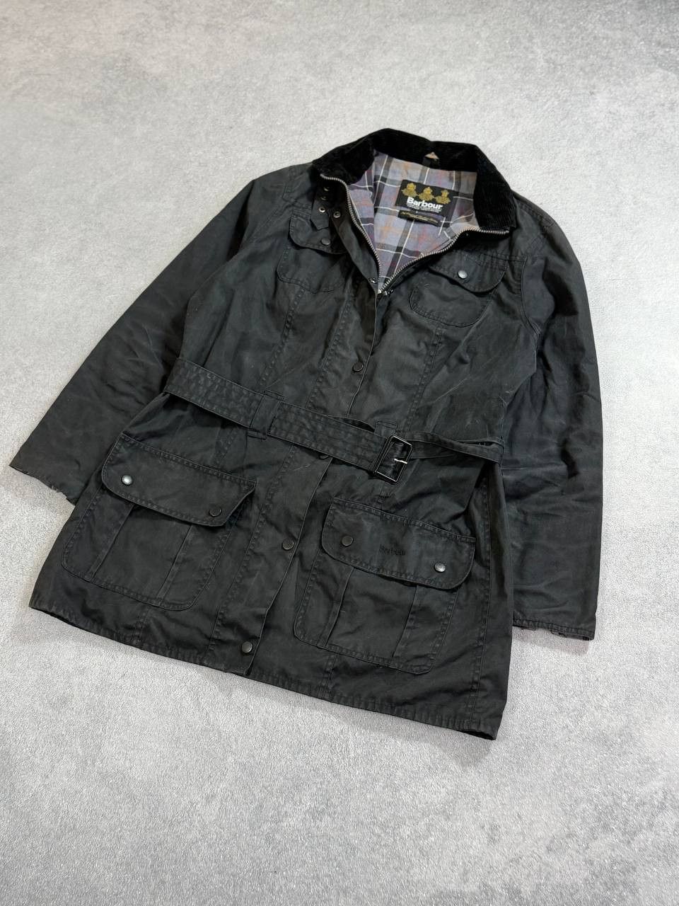 Barbour Barbour Waxed Utility Belted Women Jacket Y2K Size L / US 10 / IT 46 - 2 Thumbnail