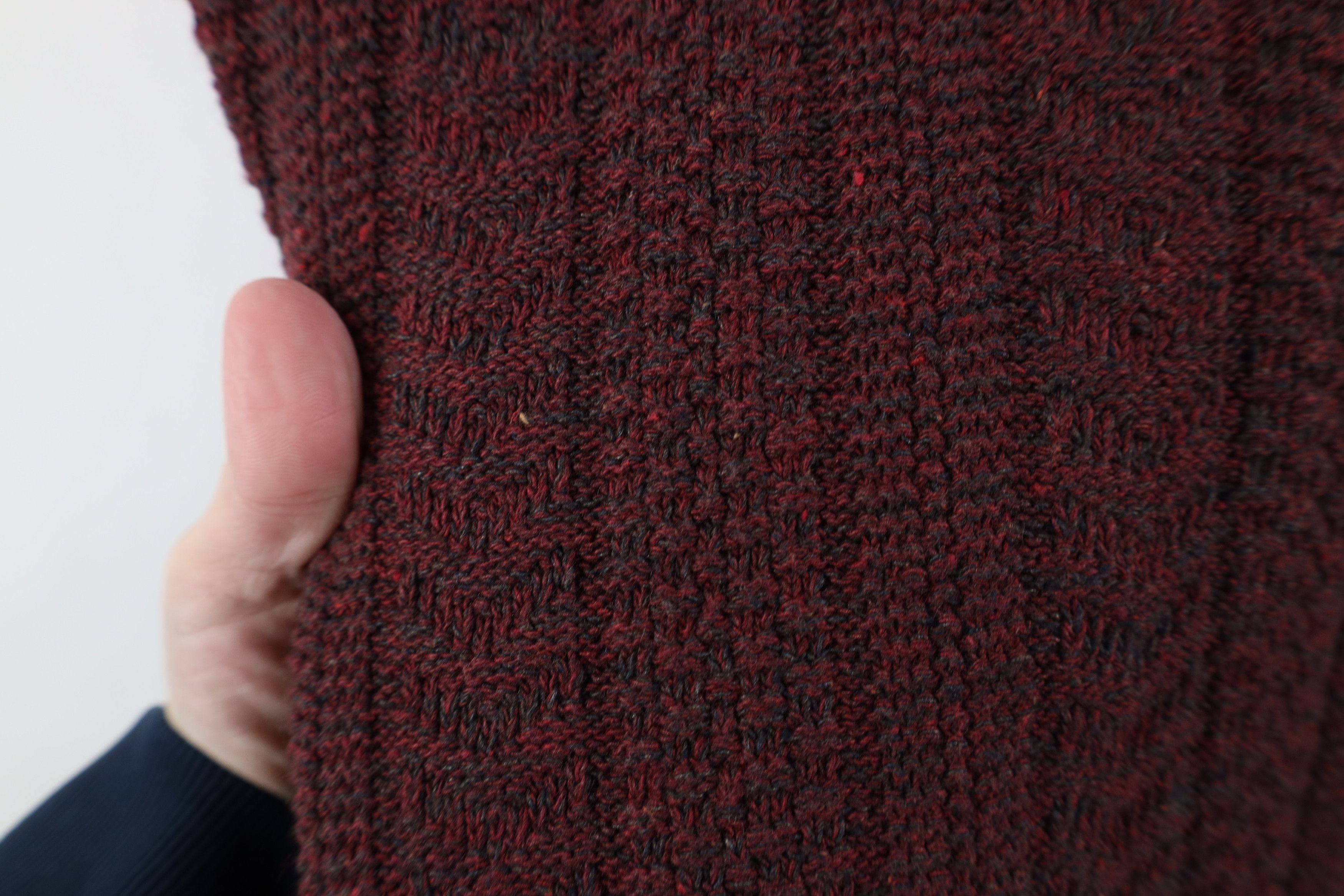 Vintage Vintage 90s Streetwear Chunky Knit Crewneck Sweater Red Size US XL / EU 56 / 4 - 4 Thumbnail