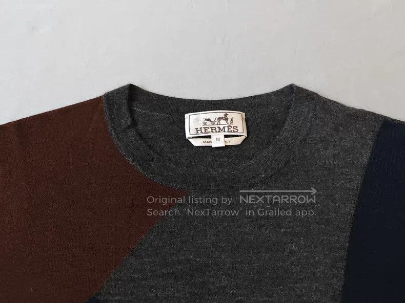 Hermes Hermes Cashmere sweater knitted sweater, dark gray, 80% ca Size US M / EU 48-50 / 2 - 2 Thumbnail