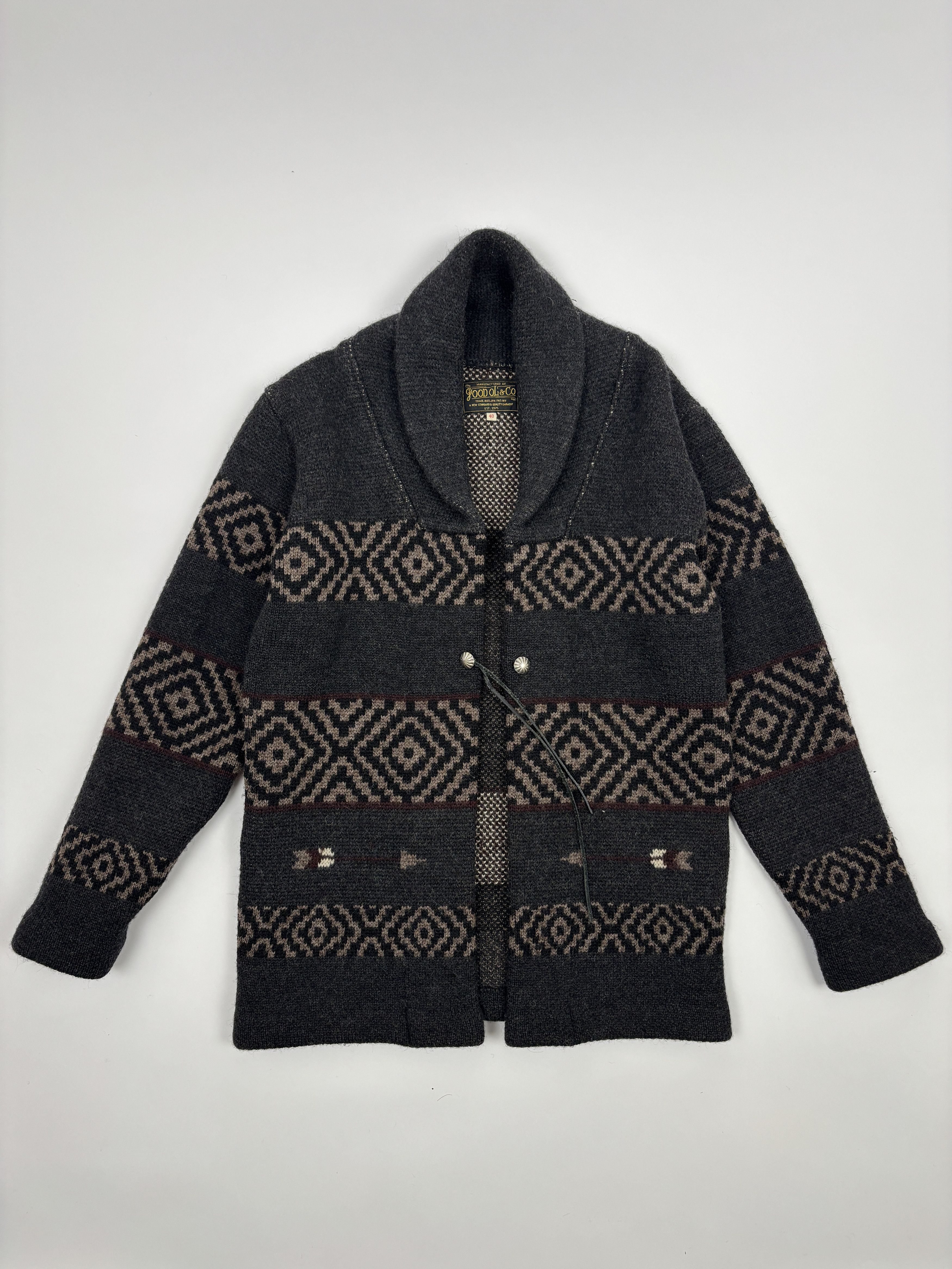 Japanese Brand Good Ol’ Cowichan Cardigan Size US M / EU 48-50 / 2 - 2 Thumbnail