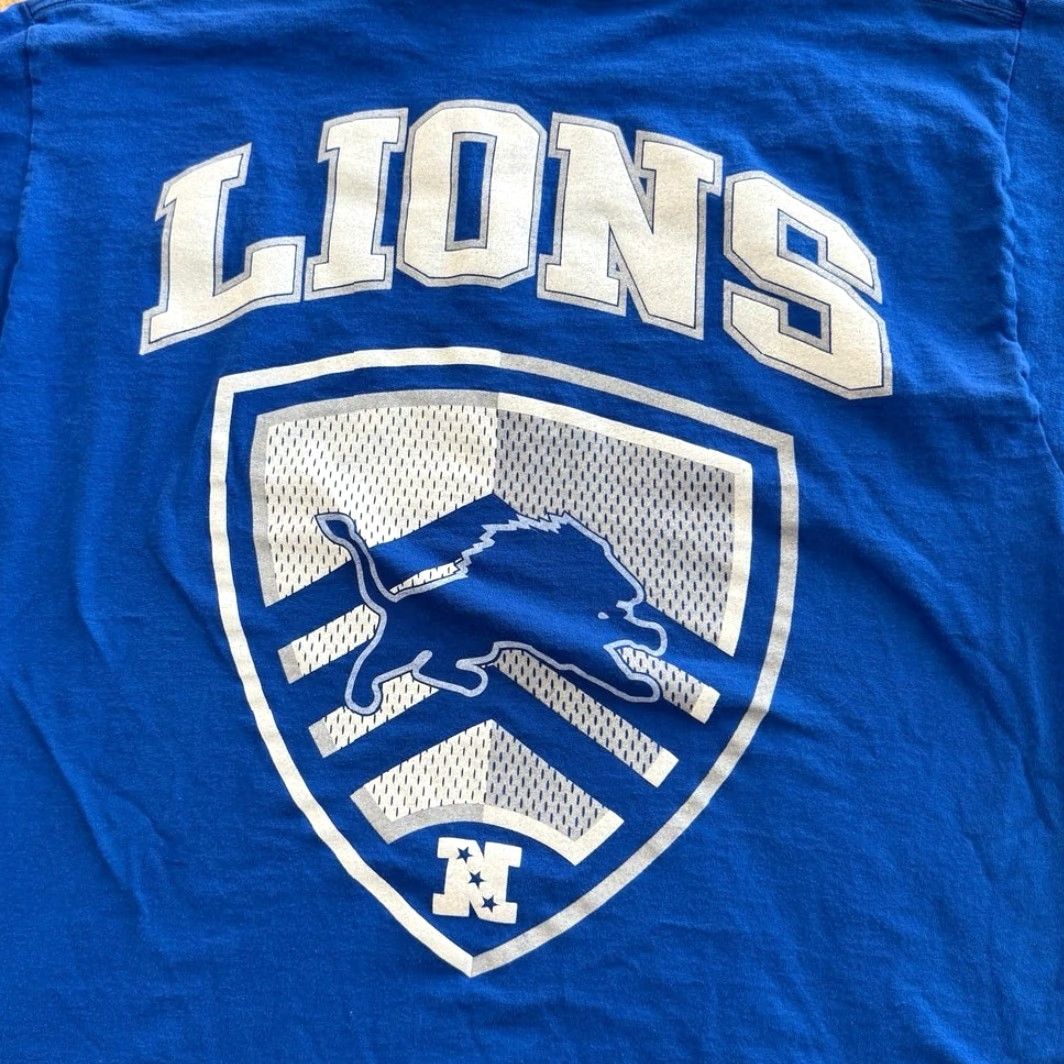 Pro Player VINTAGE Detroit Lions Pro Player Double Sided T-Shirt Size XL Men Short Sleeve Blue 90s NFL Football Lions ProPlayer Regular fit United States Size US XL / EU 56 / 4 - 6 Thumbnail