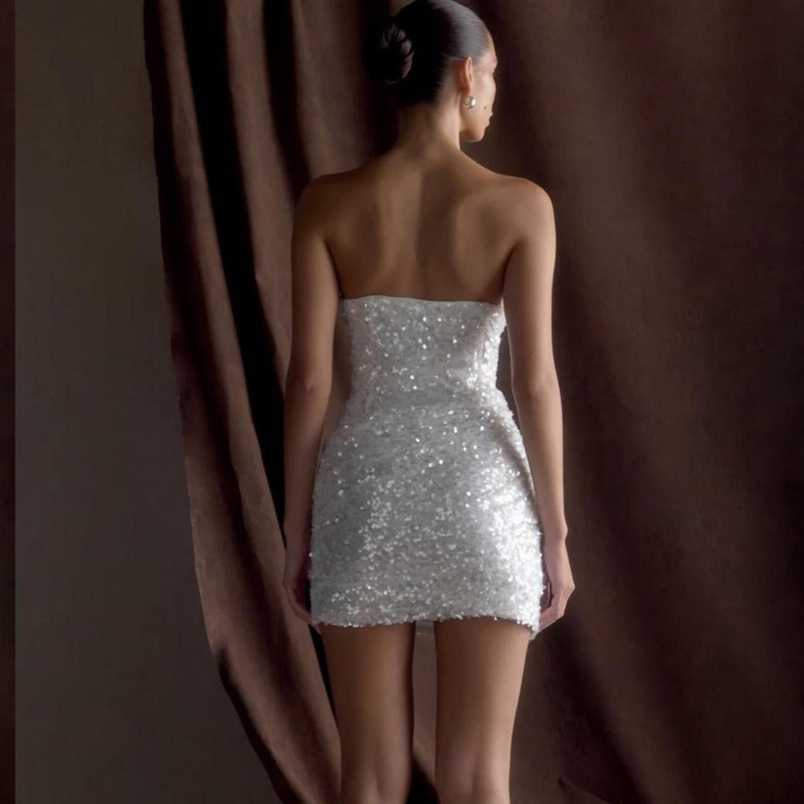 Other Meshki - Nala Strapless Sequin Mini Dress Size XS / US 0-2 / IT 36-38 - 3 Thumbnail