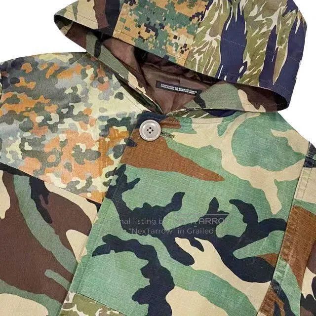 Yohji Yamamoto Camouflage Hooded Long Coat. Size US M / EU 48-50 / 2 - 4 Thumbnail