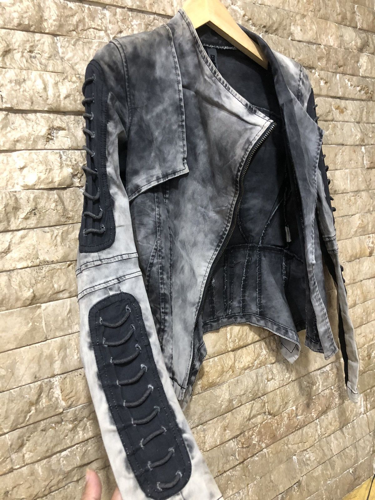 14th Addiction Comme Premium Acid Wash Gothic Jacket Size US S / EU 44-46 / 1 - 4 Thumbnail