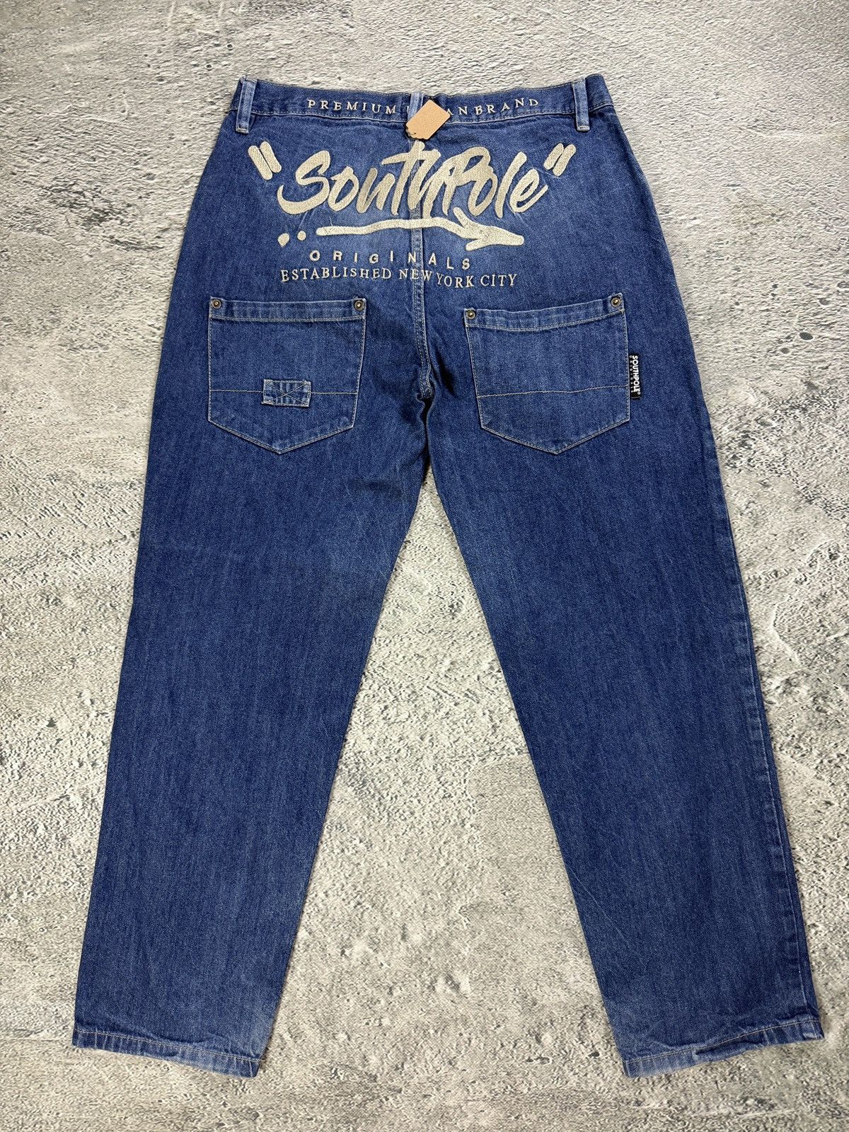 Southpole Southpole Jeans vintage big logo skate hip hop denim pants Size US 34 / EU 50 - 1 Thumbnail
