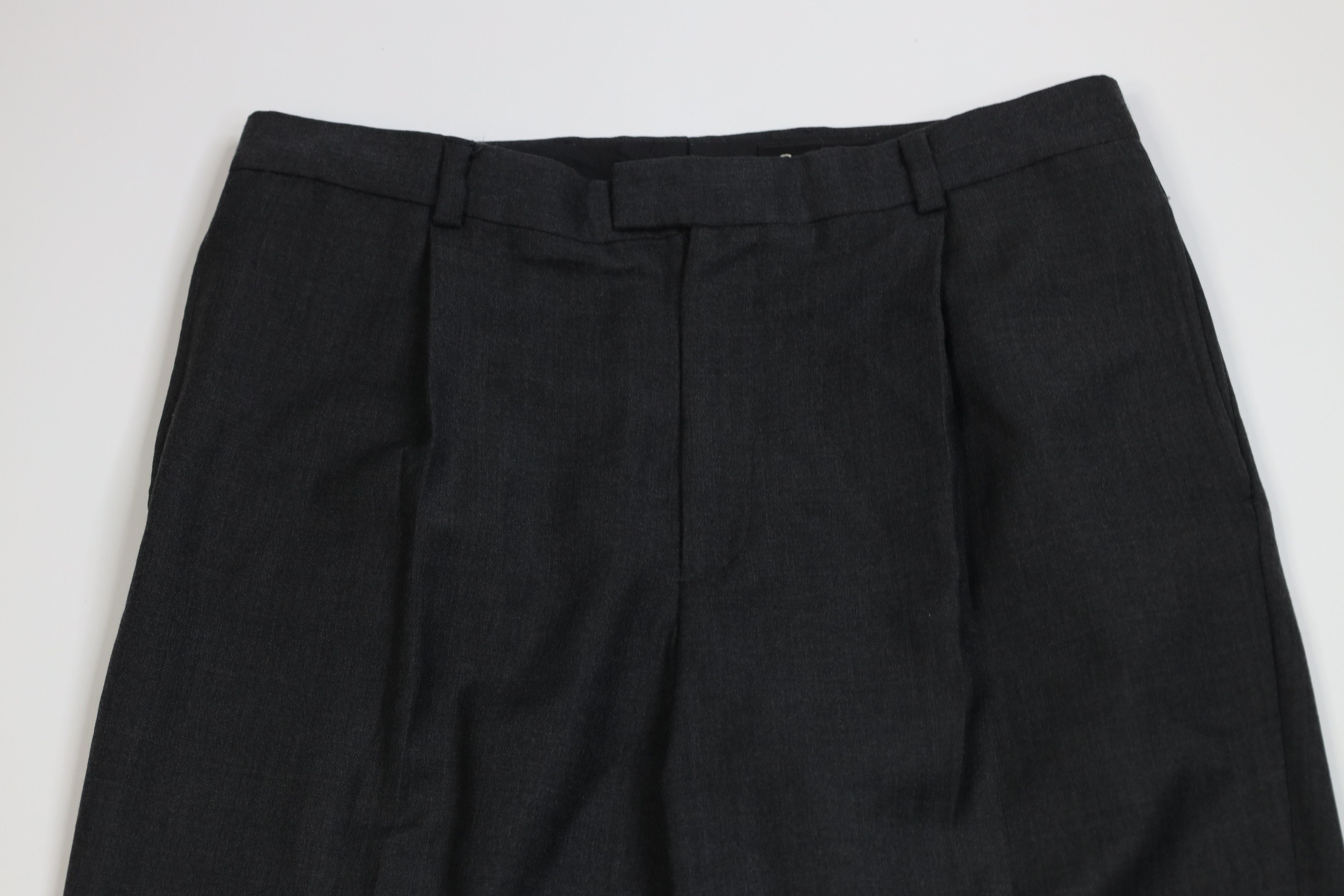 Eddie Bauer Vintage 90s Eddie Bauer Wool Knit Cuffed Chino Pants Gray Size US 36 / EU 52 - 2 Thumbnail