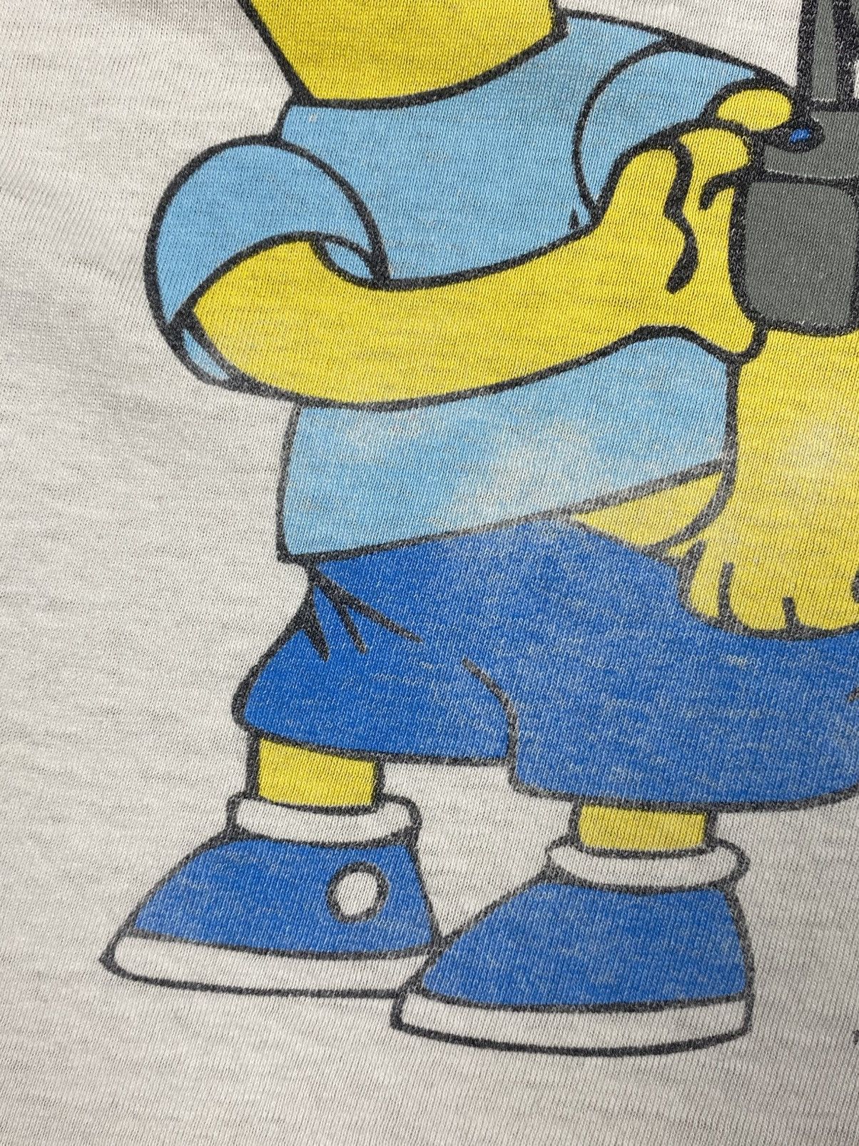 Fruit Of The Loom Vtg 1997 Bart Simpson Screen Stars Extreme Distressed Tee Size US L / EU 52-54 / 3 - 15 Thumbnail