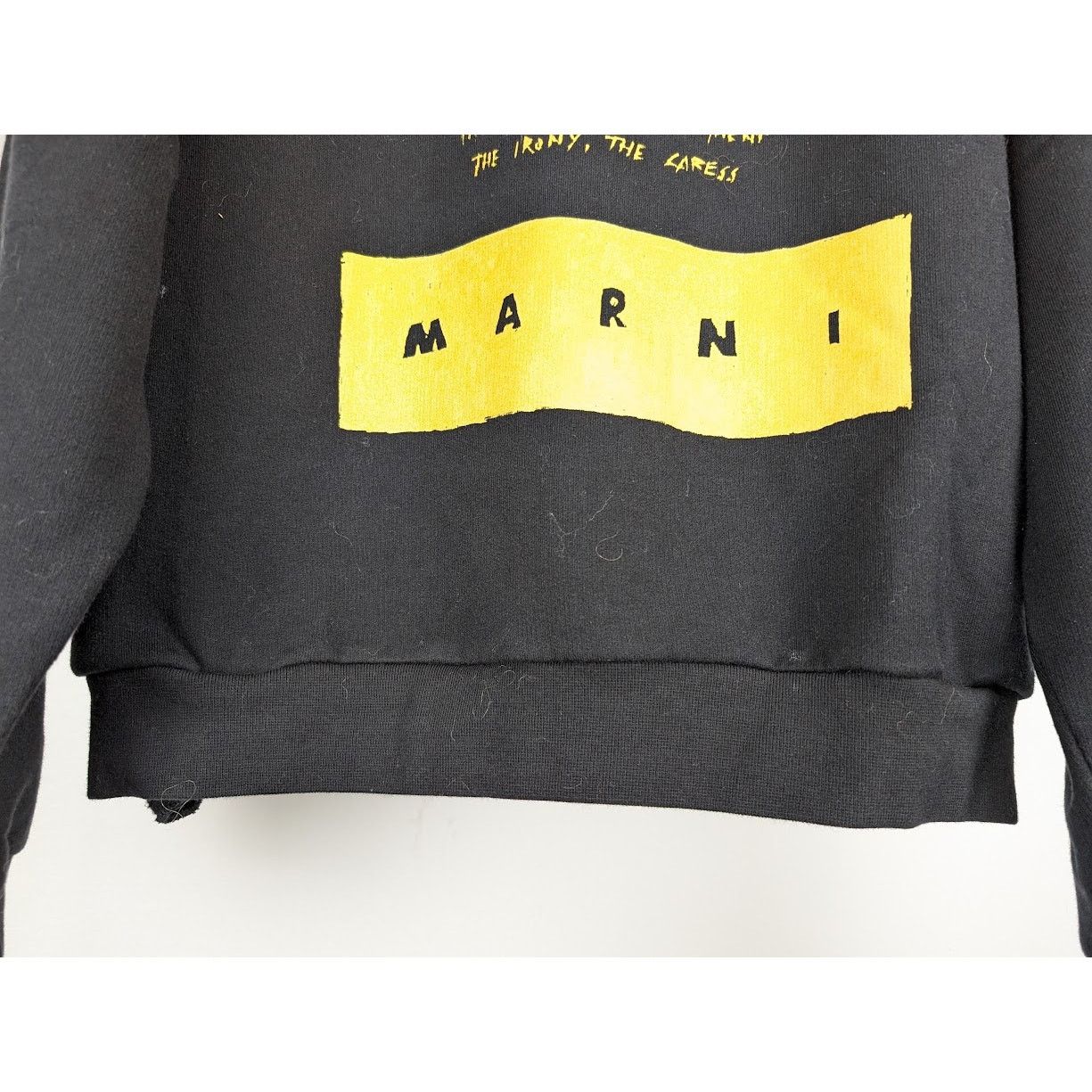 Marni o1rshd1 Brushed Organic Cotton Sweatshirt Hoodie in Black Size US L / EU 52-54 / 3 - 8 Thumbnail