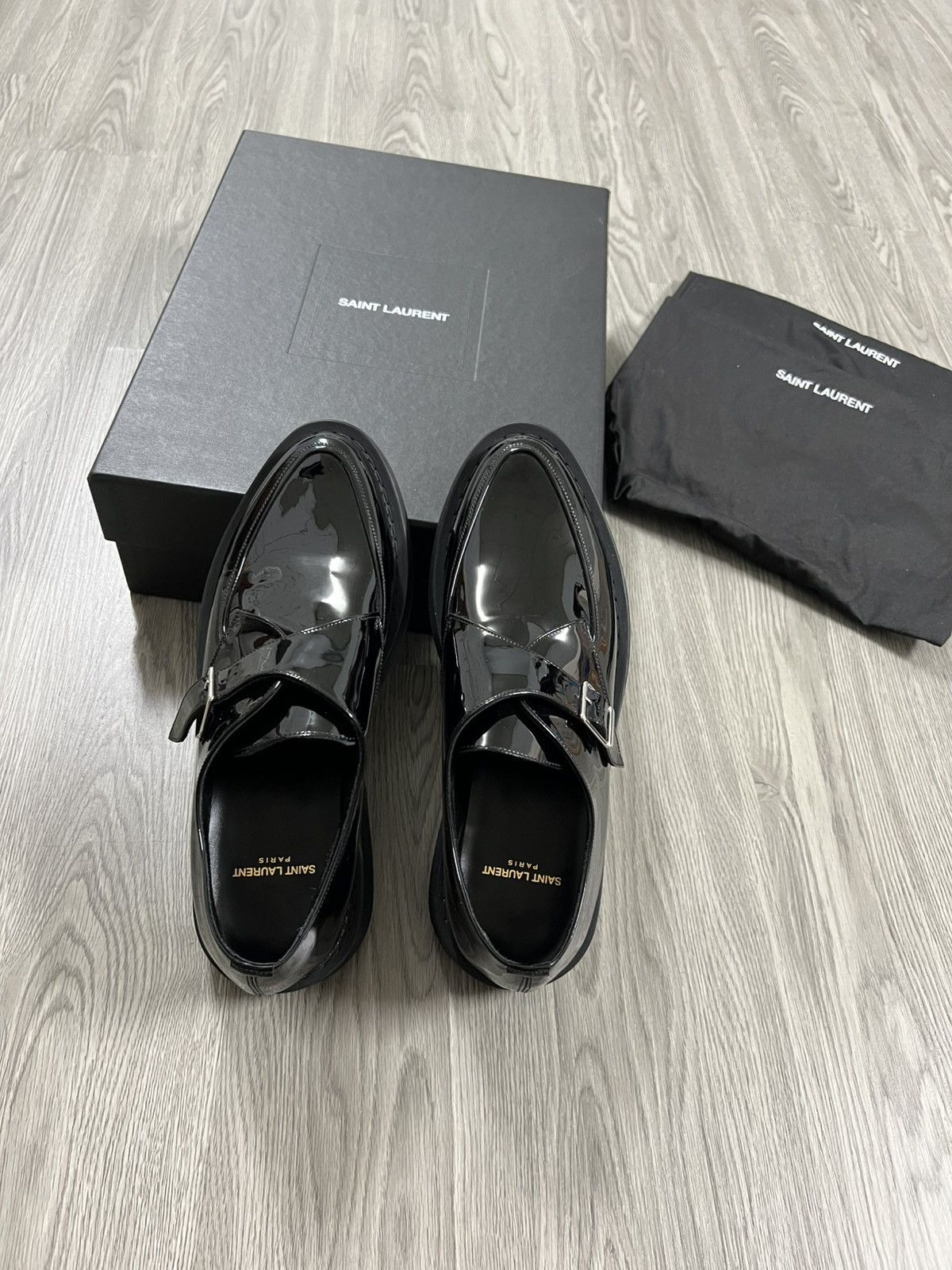 Saint Laurent Paris Saint Laurent Teddy Monkstraps Size US 8 / EU 41 - 5 Thumbnail