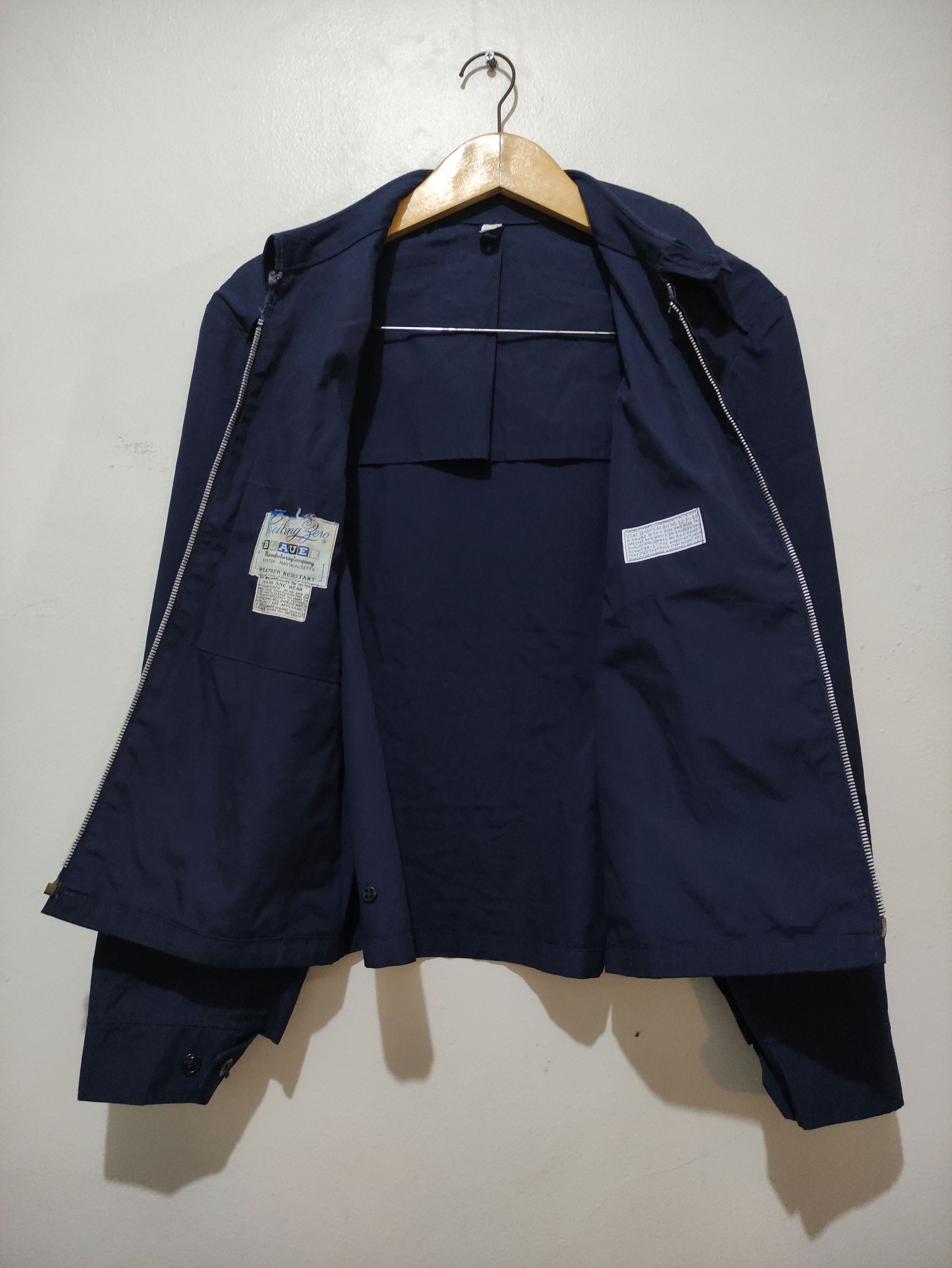 Vintage 60s USAF Air Force Military Lightweight Jacket Navy Size US L / EU 52-54 / 3 - 8 Thumbnail