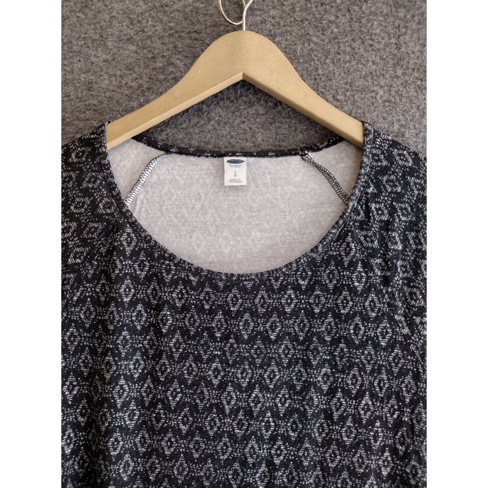 Old Navy Old Navy Women's Summer Dress Round Neck Stretch Short Sleeve Multicolor L Size 36" / US 14 / IT 50 - 3 Thumbnail