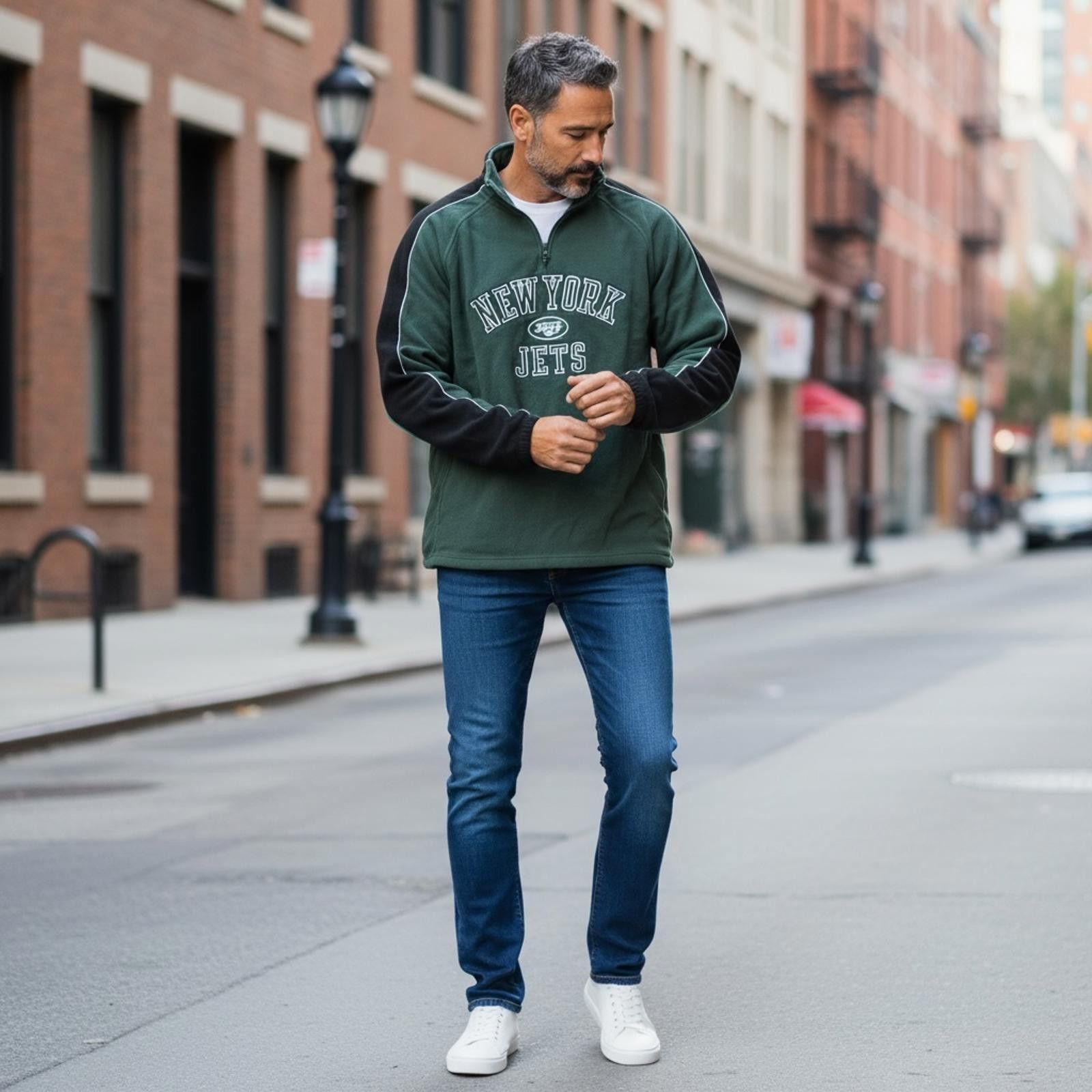 Reebok New York jets fleece Size US XL / EU 56 / 4 - 2 Thumbnail