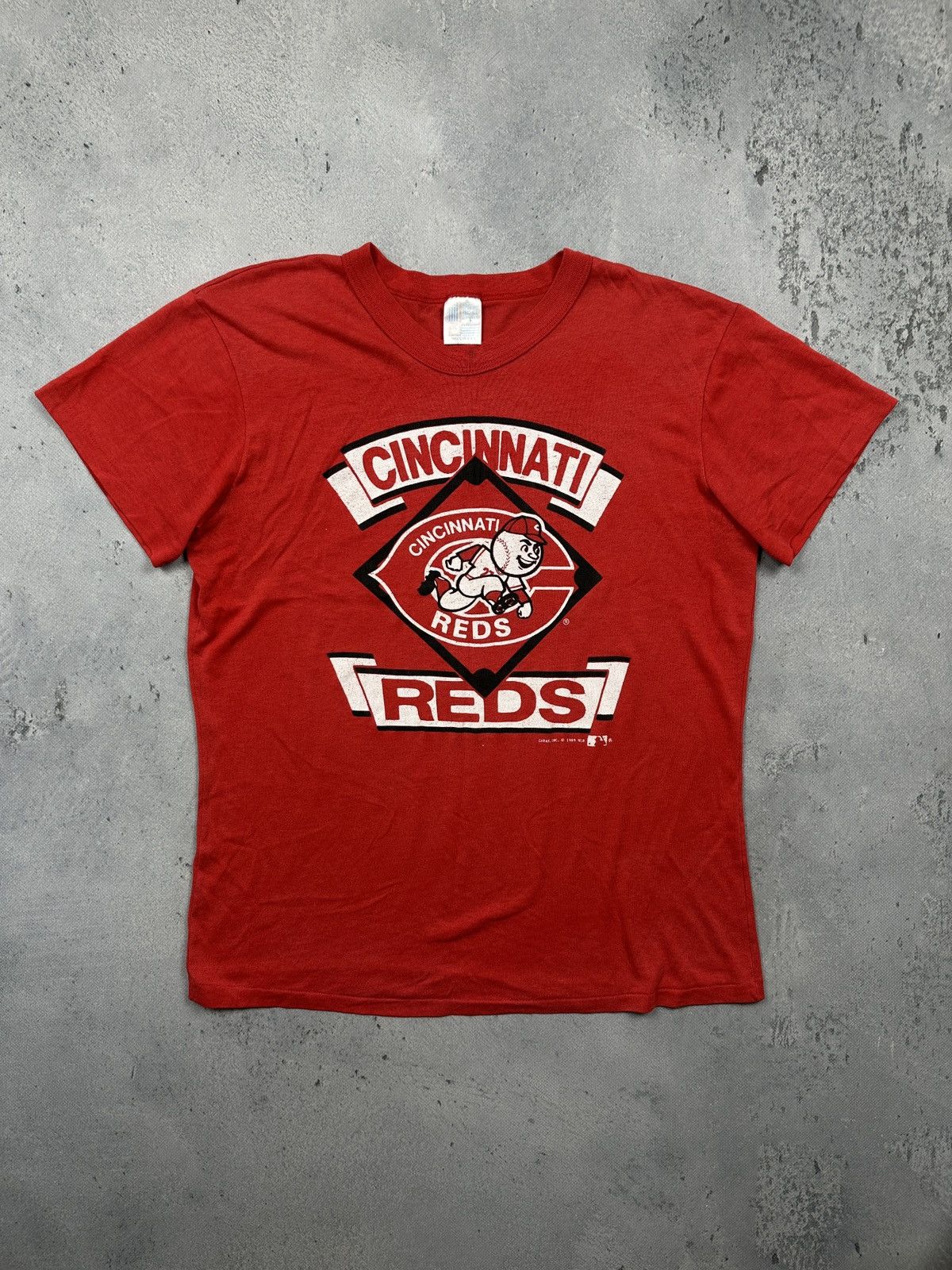 MLB Vintage 1989 Cincinnati Reds MLB Graphic T-Shirt Made in USA Size US L / EU 52-54 / 3 - 1 Thumbnail