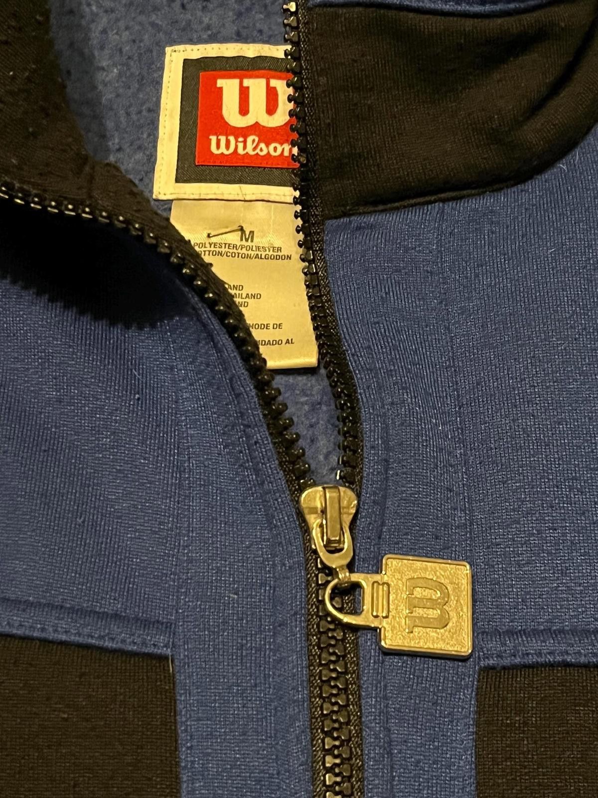 Wilson Wilson Men's Track Jacket Blue and Black Medium Size S / US 4 / IT 40 - 3 Thumbnail
